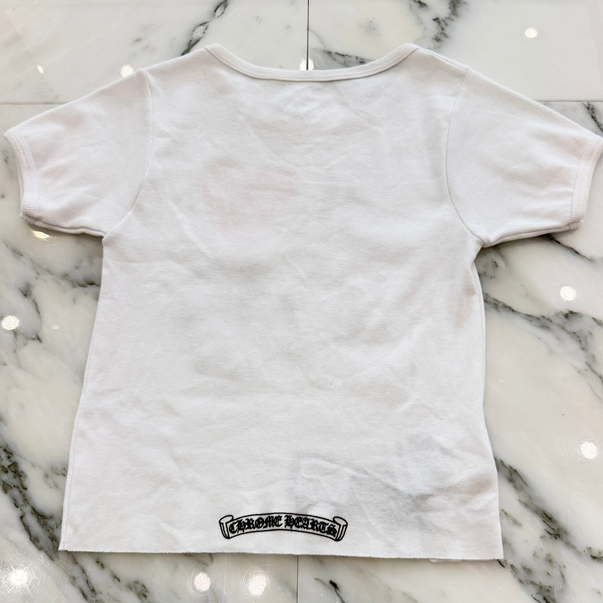 CHROME HEARTS "I Love NY" Cropped Tee Size ONE SIZE (68-112) クロムハーツ "アイ・ラブ・ニューヨーク" クロップドTシャツ サイズONE SIZE (68-112)