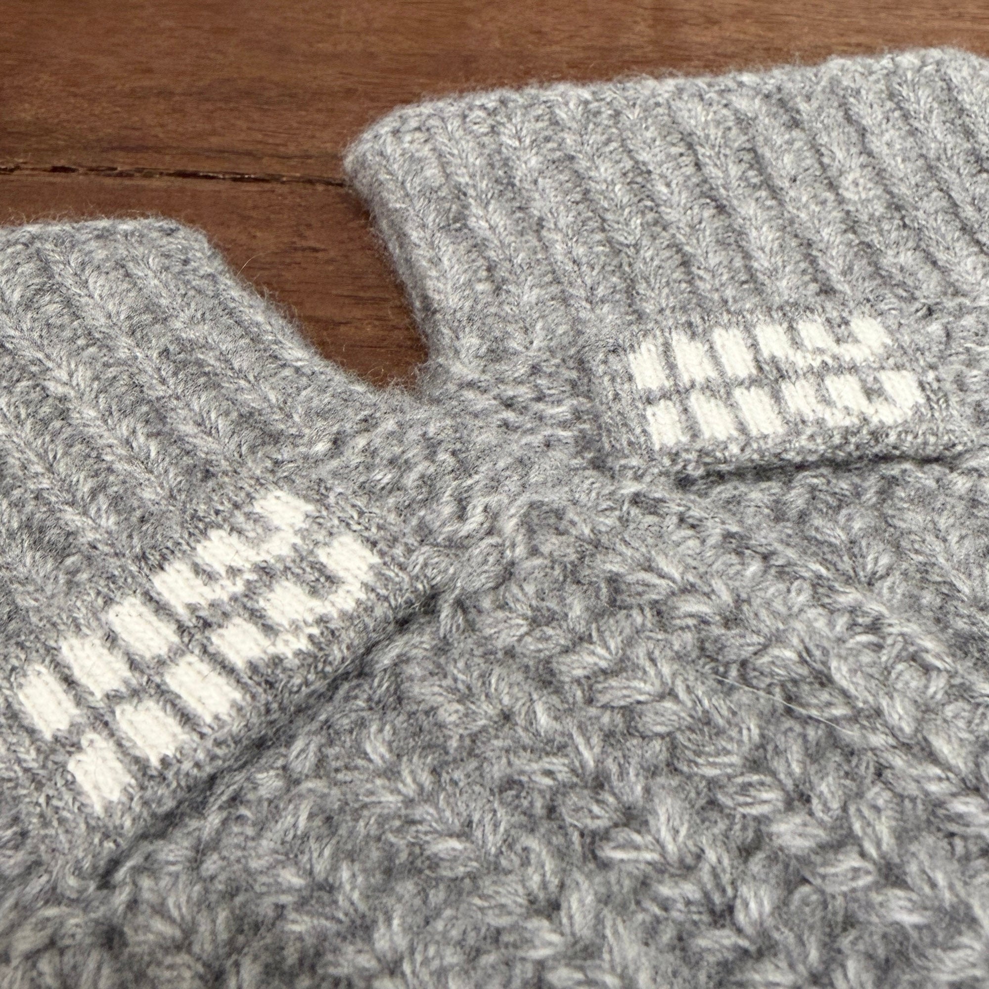 MIU MIU 2024AW Wool Cashmere Finger Less Knit Globe 5GG202 Size S ミュウミュウ ウールカシミヤ フィンガーレスニットグローブ サイズS