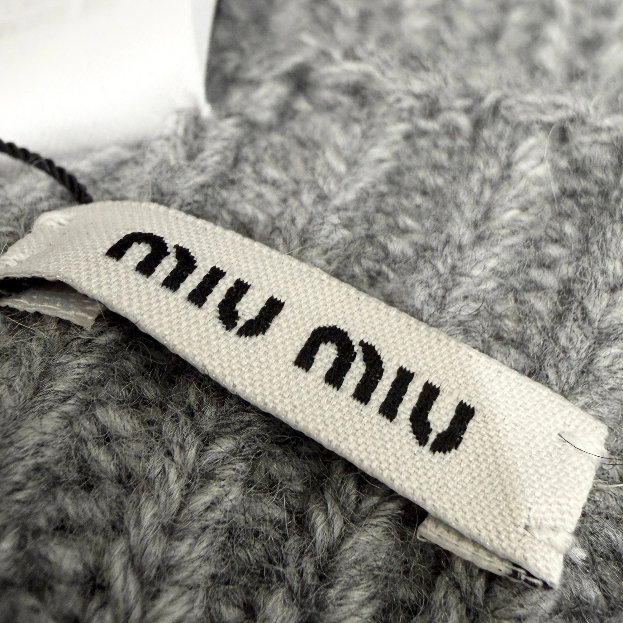 MIU MIU 2024AW Wool Cashmere Finger Less Knit Globe 5GG202 Size S