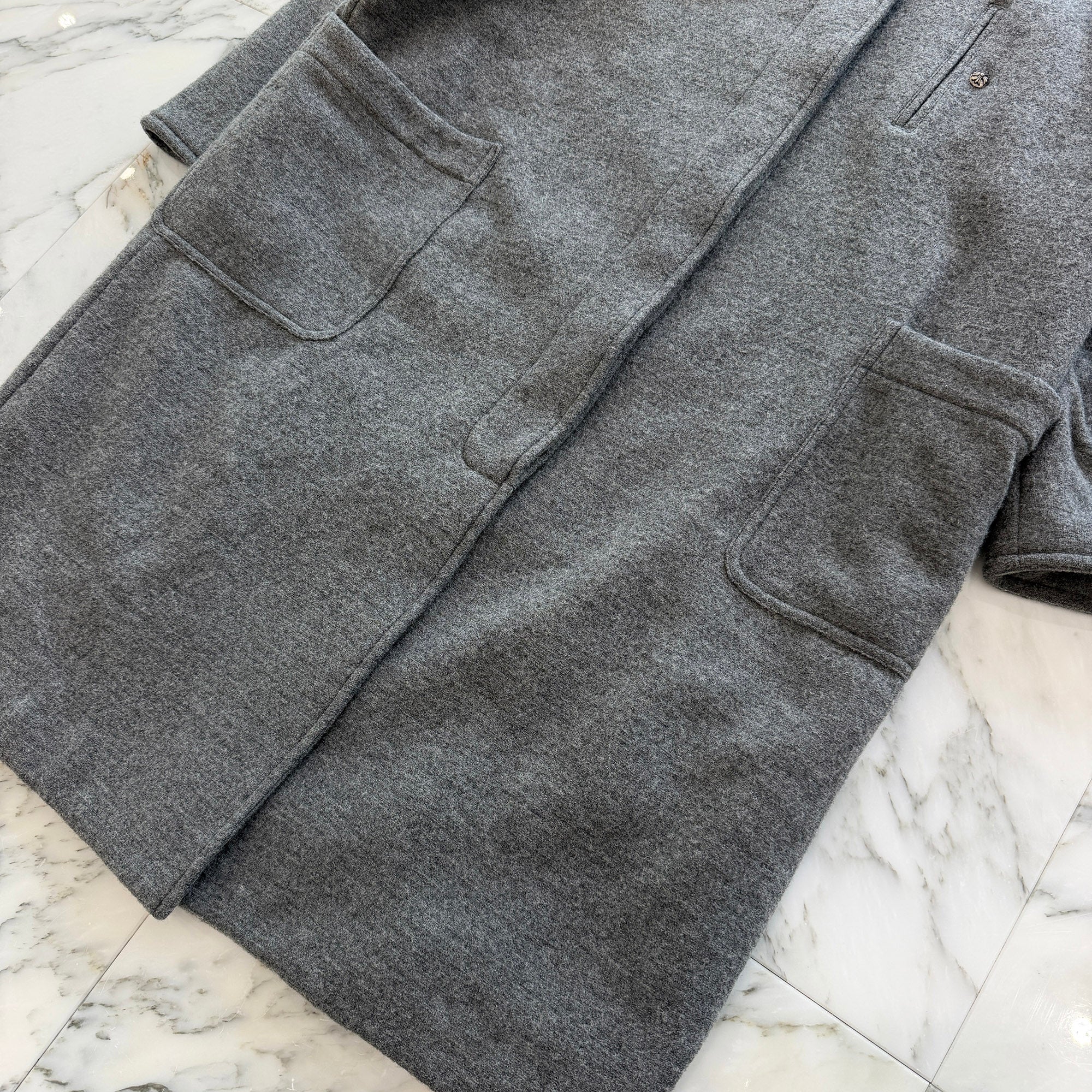 CHROME HEARTS DELANCEY Cross Ball Button Wool Coat Size M クロムハーツ デランシー クロスボールボタン ウールコート サイズM