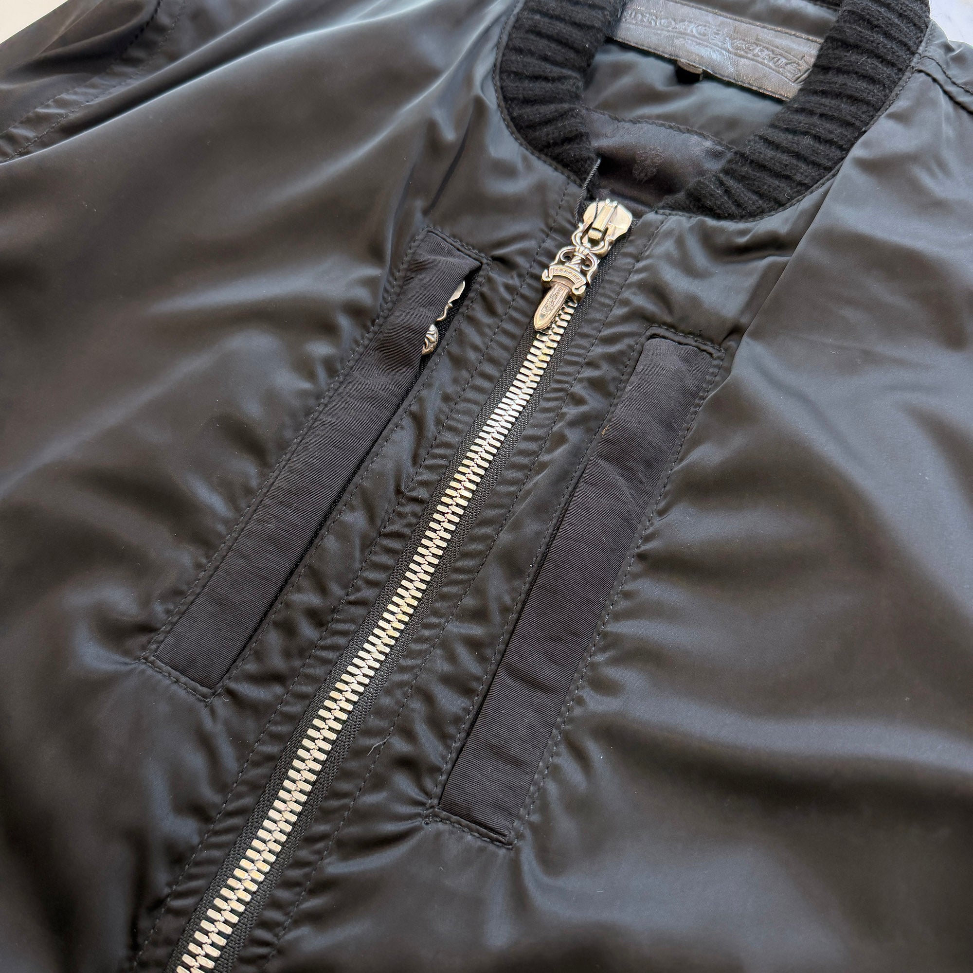 CHROME HEARTS CH Plus Patch Uncle Slam Bomber Jacket Size M クロムハーツ CHプラス パッチ アンクル スラム ボンバージャケット サイズM