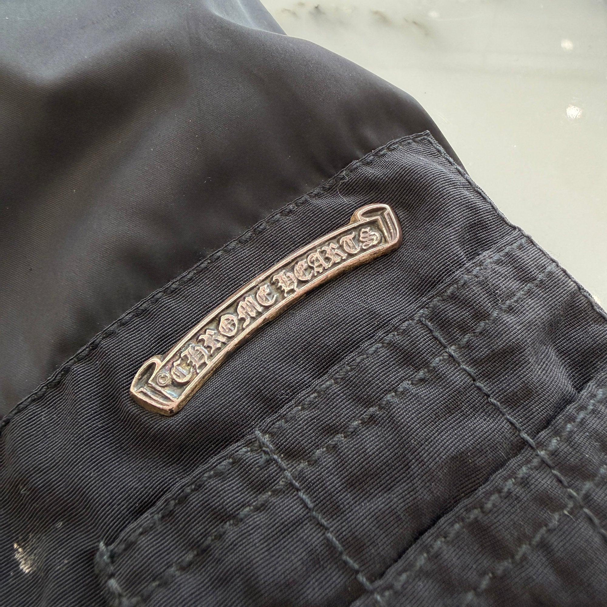 CHROME HEARTS CH Plus Patch Uncle Slam Bomber Jacket Size M クロムハーツ CHプラス パッチ アンクル スラム ボンバージャケット サイズM