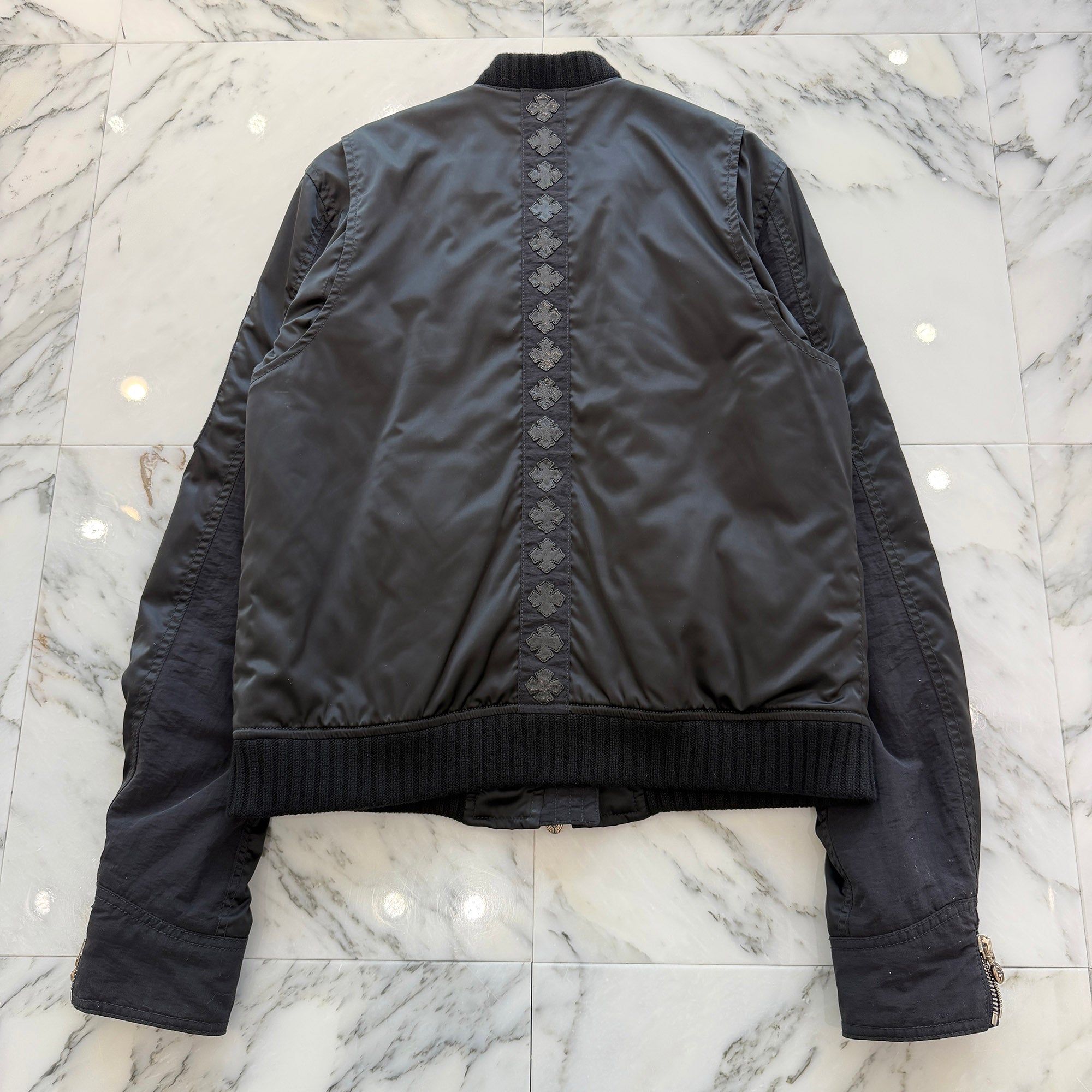 CHROME HEARTS CH Plus Patch Uncle Slam Bomber Jacket Size M クロムハーツ CHプラス パッチ アンクル スラム ボンバージャケット サイズM