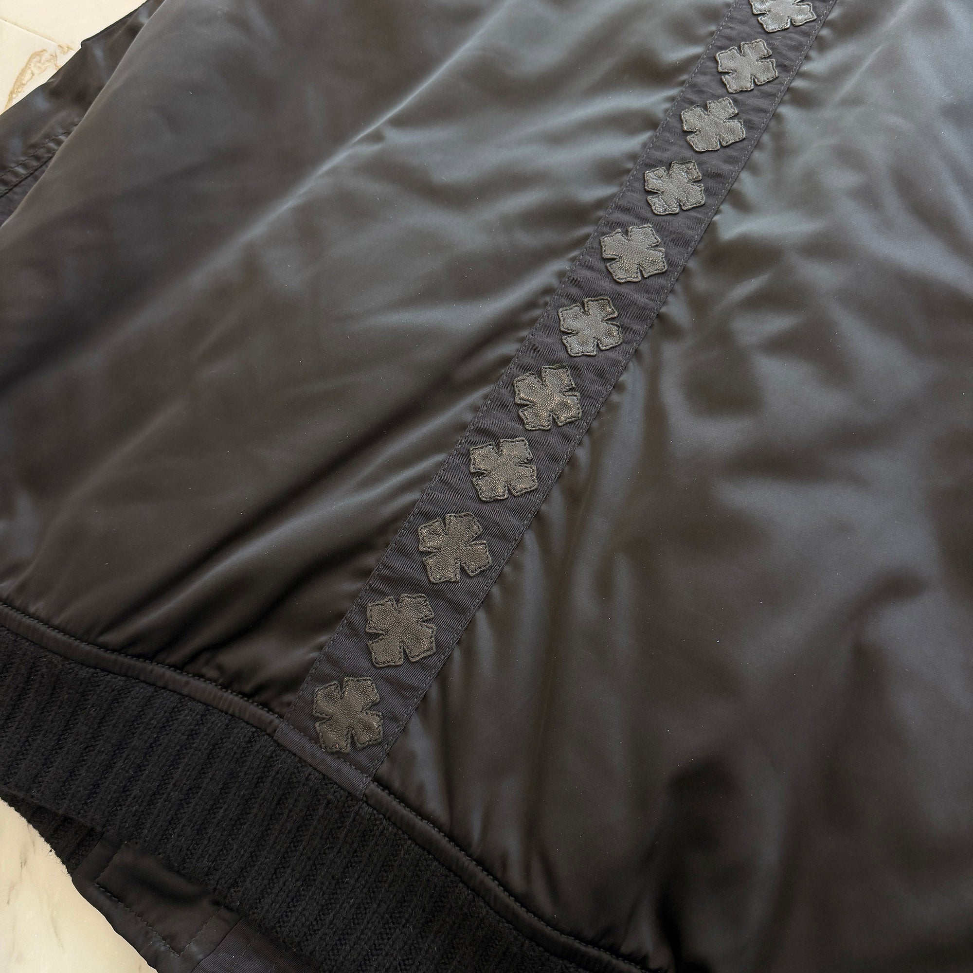 CHROME HEARTS CH Plus Patch Uncle Slam Bomber Jacket Size M クロムハーツ CHプラス パッチ アンクル スラム ボンバージャケット サイズM