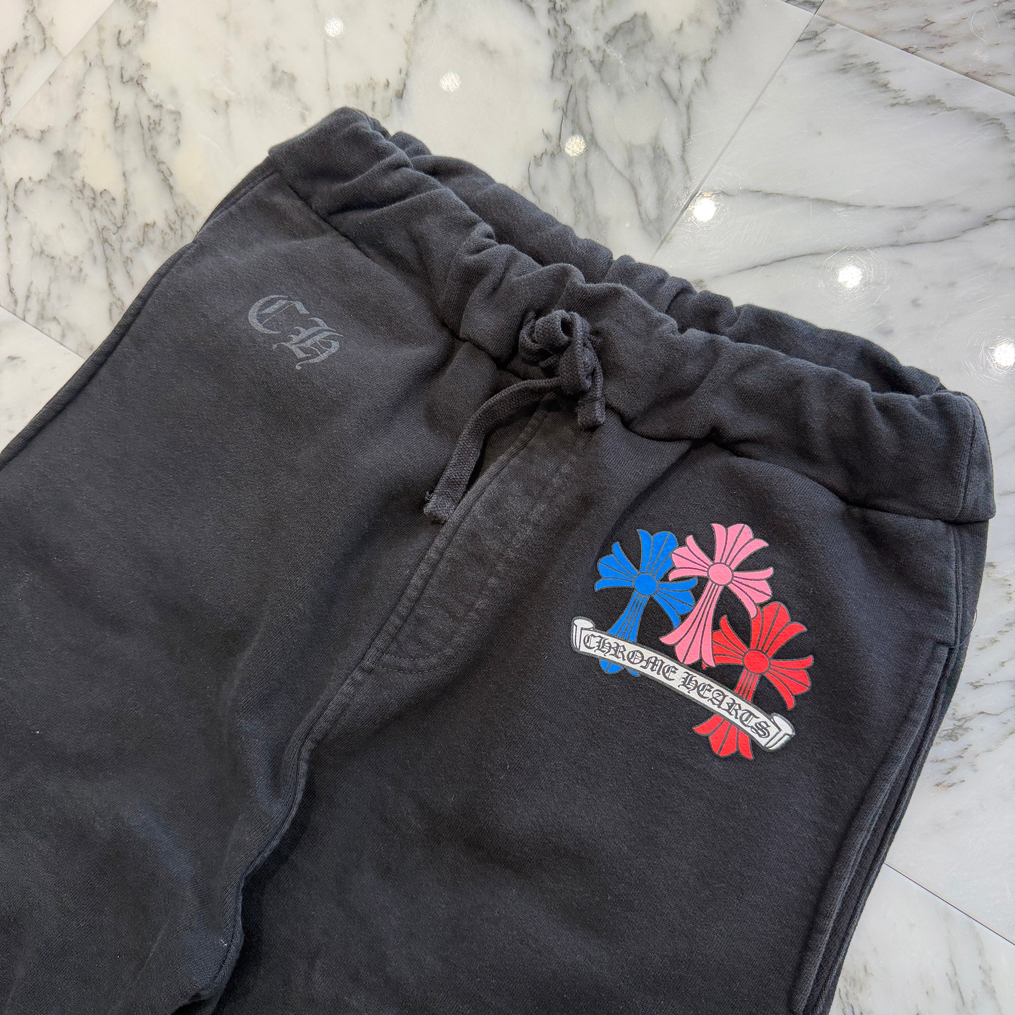 CHROME HEARTS MLTCOL CEM Sweat Long Pants Size S クロムハーツ マルチカラー セメタリークロス スウェットロングパンツ サイズS