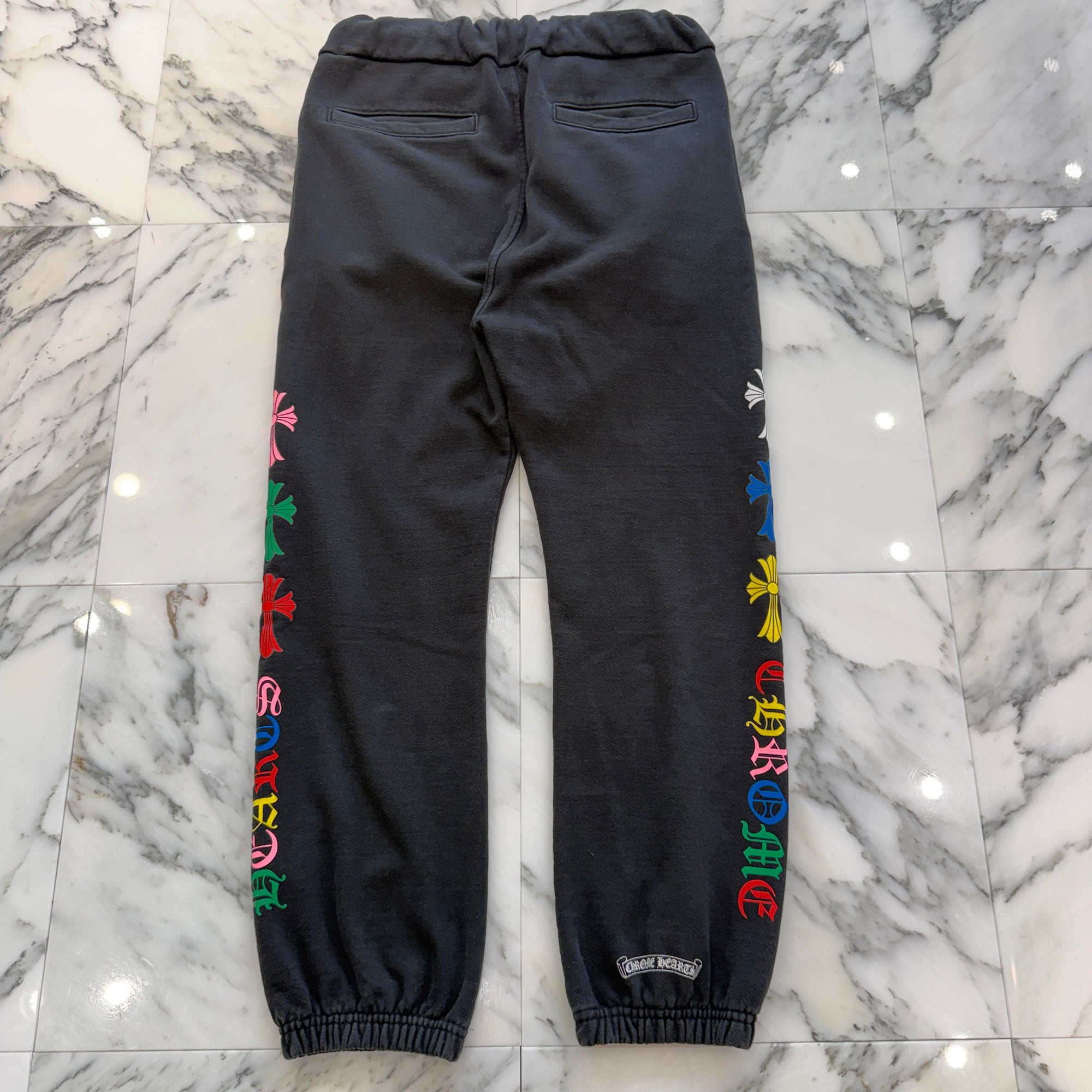 CHROME HEARTS MLTCOL CEM Sweat Long Pants Size S クロムハーツ マルチカラー セメタリークロス スウェットロングパンツ サイズS