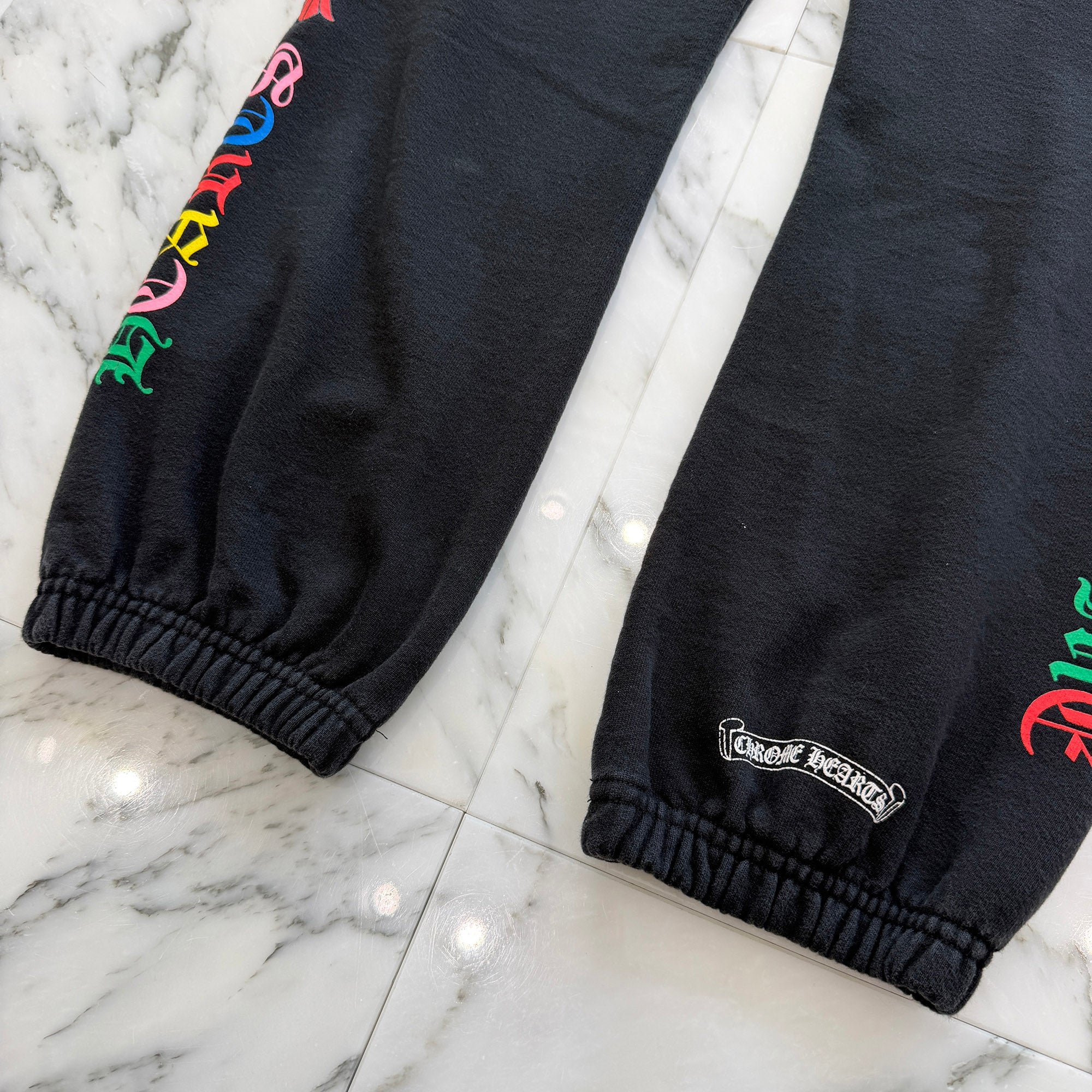 CHROME HEARTS MLTCOL CEM Sweat Long Pants Size S クロムハーツ マルチカラー セメタリークロス スウェットロングパンツ サイズS