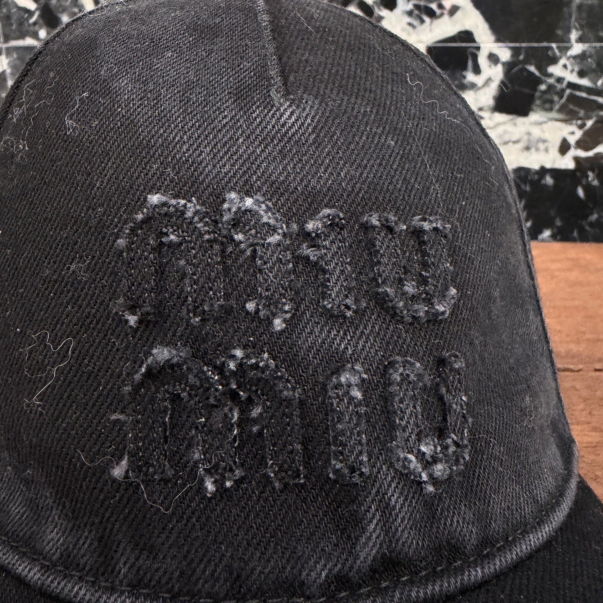 MIU MIU 2022SS Front Logo Embroidered Patch Denim Baseball Cap 5HC179 Size S ミュウミュウ フロントロゴ刺繍パッチ デニムベースボールキャップ サイズS