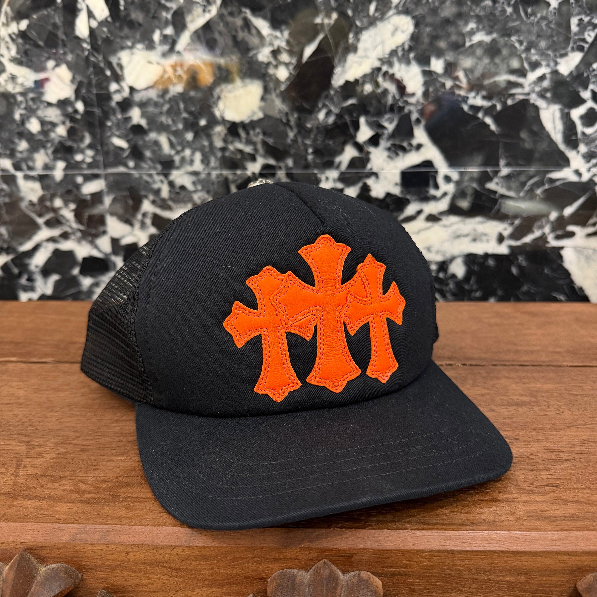 CHROME HEARTS Triple Cross Patch Trucker Cap Size ONE SIZE (51-61) クロムハーツ トリプルクロスパッチ トラッカーキャップ サイズONE SIZE (51-61)