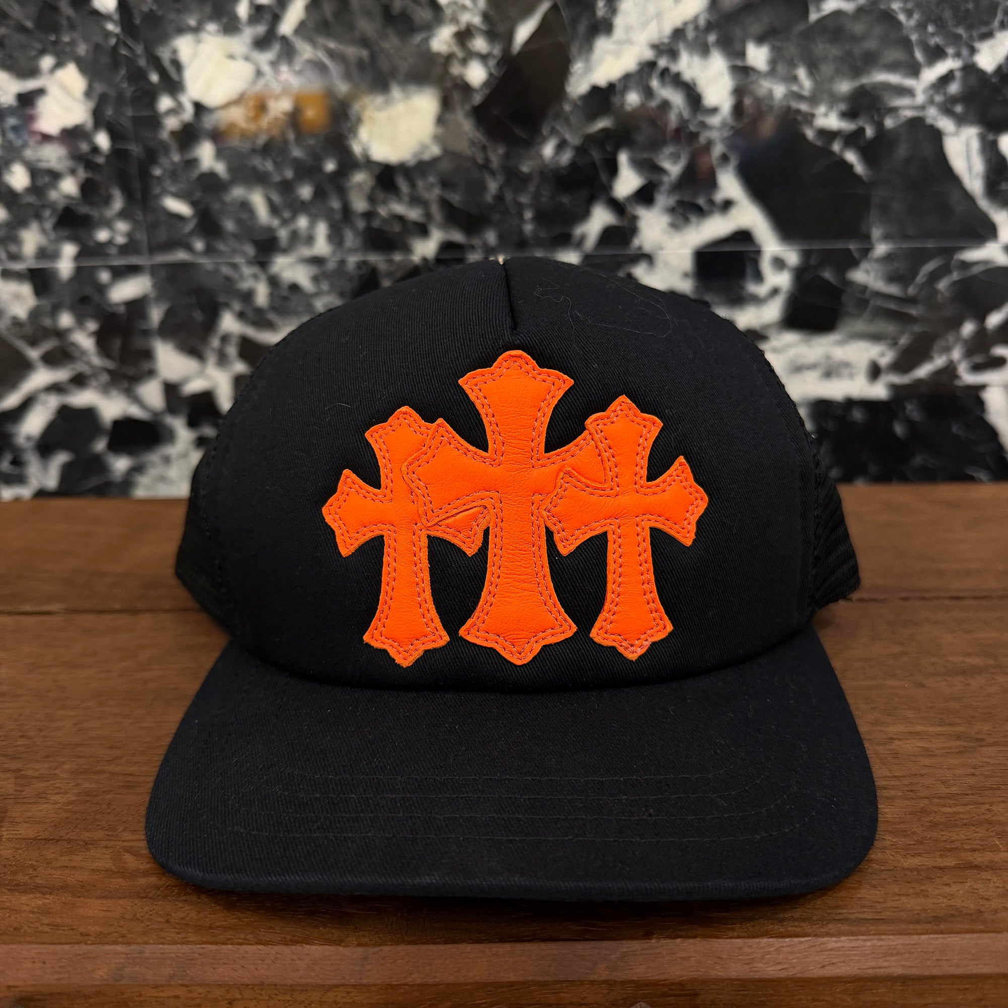 CHROME HEARTS Triple Cross Patch Trucker Cap Size ONE SIZE (51-61) クロムハーツ トリプルクロスパッチ トラッカーキャップ サイズONE SIZE (51-61)