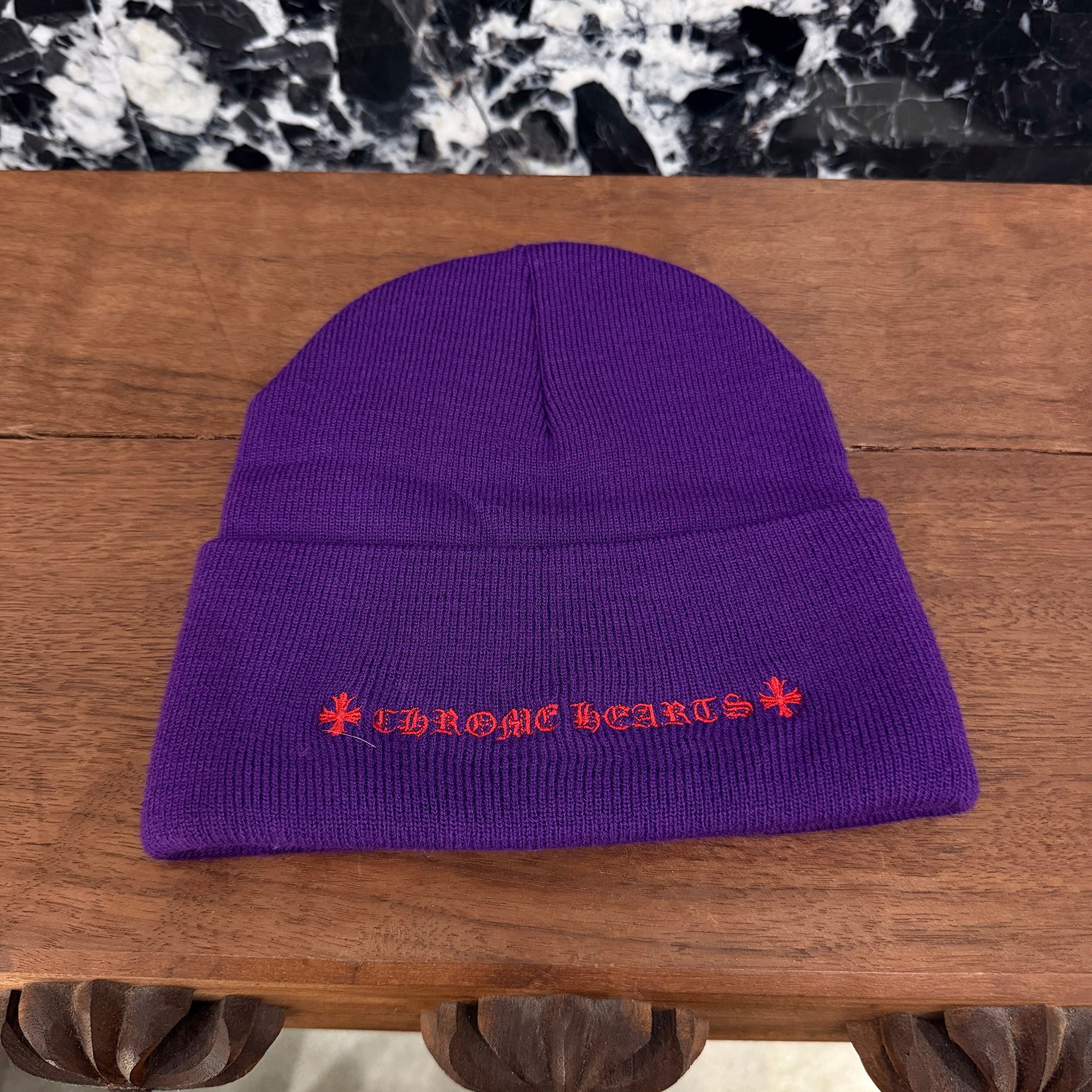 CHROME HEARTS Triple Cross Embroidery Beanie Size ONE SIZE (22cm) クロムハーツ トリプルクロス刺繍 ビーニー サイズONE SIZE (22cm)