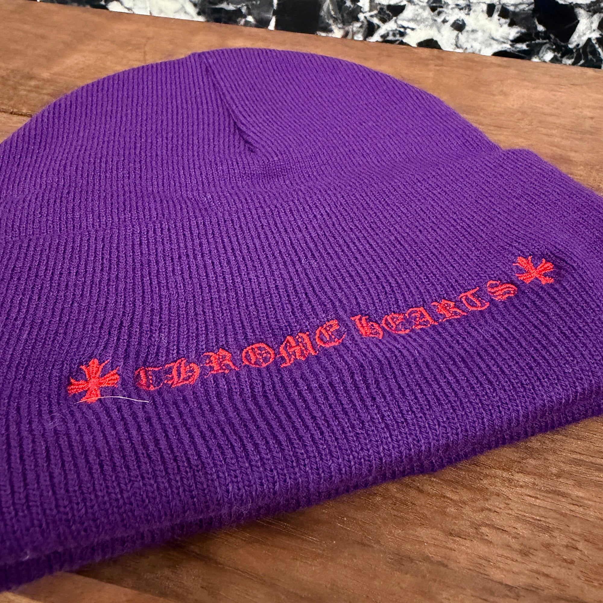 CHROME HEARTS Triple Cross Embroidery Beanie Size ONE SIZE (22cm) クロムハーツ トリプルクロス刺繍 ビーニー サイズONE SIZE (22cm)