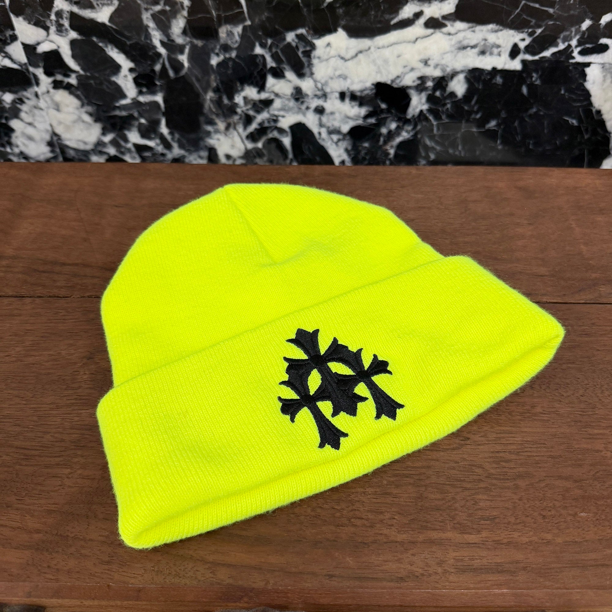 CHROME HEARTS Triple Cross Embroidery Beanie Size ONE SIZE (23cm) クロムハーツ トリプルクロス刺繍 ビーニー  サイズONE SIZE (23cm)