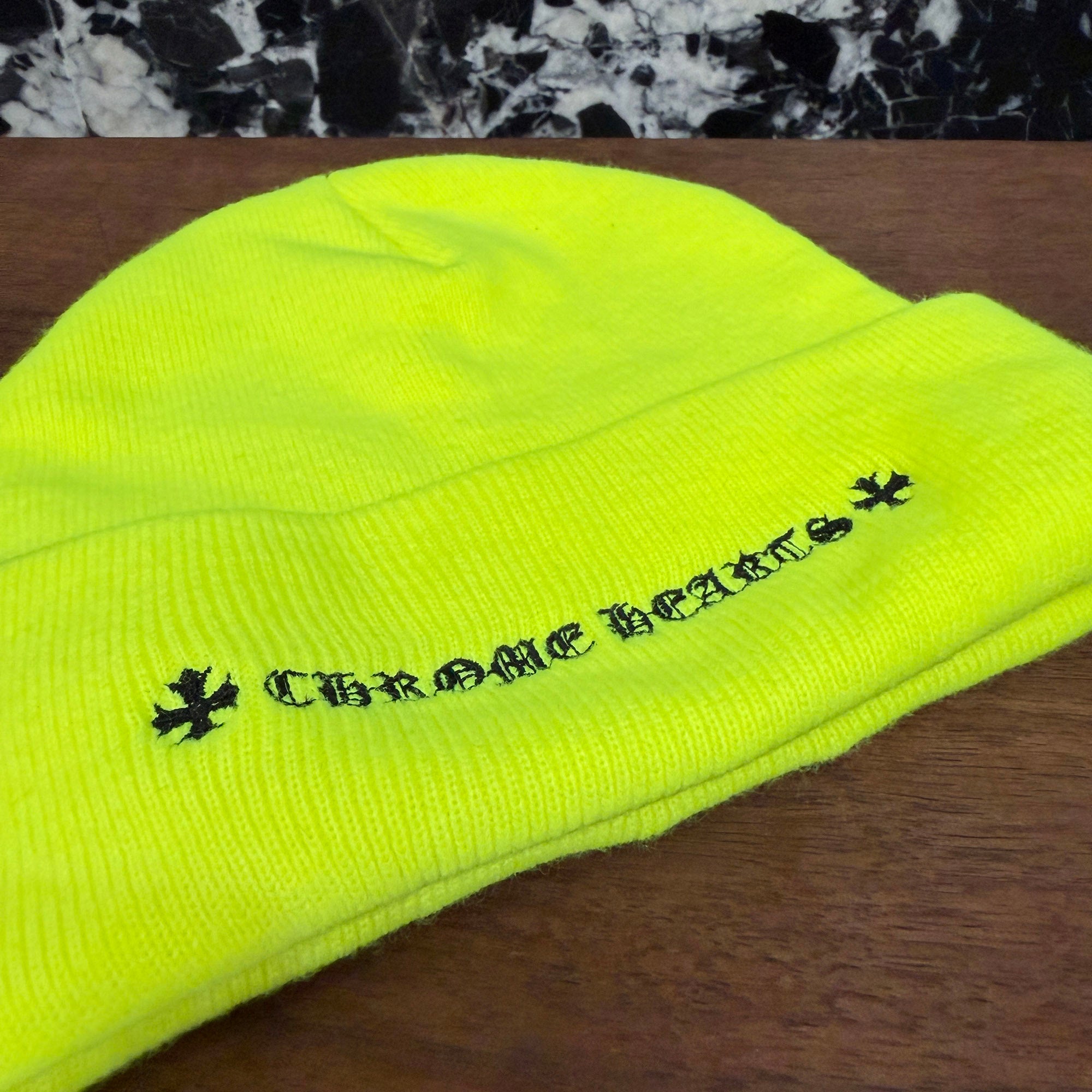 CHROME HEARTS Triple Cross Embroidery Beanie Size ONE SIZE (23cm) クロムハーツ トリプルクロス刺繍 ビーニー  サイズONE SIZE (23cm)