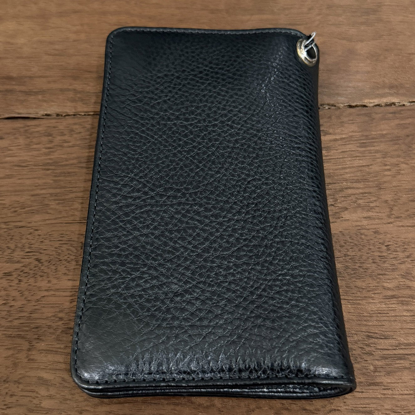 CHROME HEARTS 1 Zip Cross Ball Button Leather Wallet クロムハーツ 1ジップ クロスボールボタン レザーウォレット
