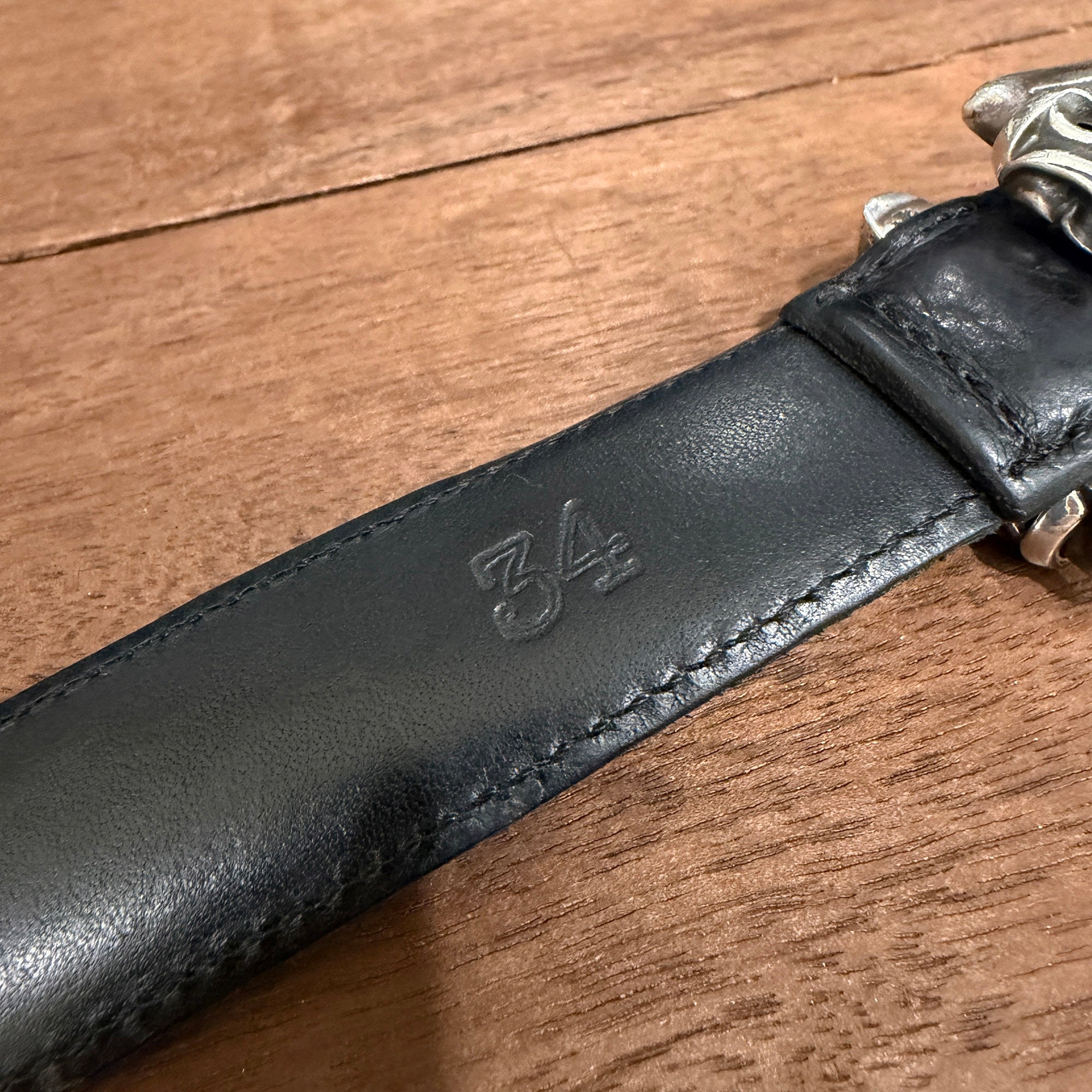 CHROME HEARTS 1.0 3PC Roller Leather Belt Size 34 inch クロムハーツ 1.0 3PC ローラー レザーベルト サイズ34インチ