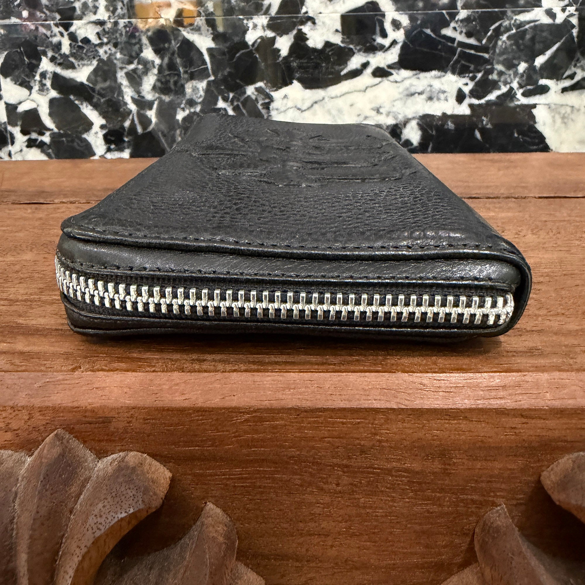 CHROME HEARTS 3 Cemetery Cross Leather Patch REC F ZIP Wallet クロムハーツ 3セメタリークロス レザーパッチ レック F ジップ ウォレット