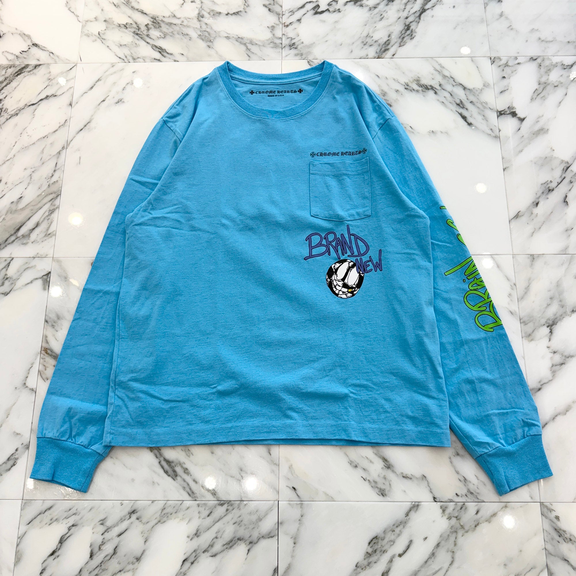 CHROME HEARTS × MATTY BOY 2024SS BRAIN NEW Long Sleeve Tee Size L クロムハーツ × マッティボーイ ブレインニューロングスリーブTシャツ サイズL