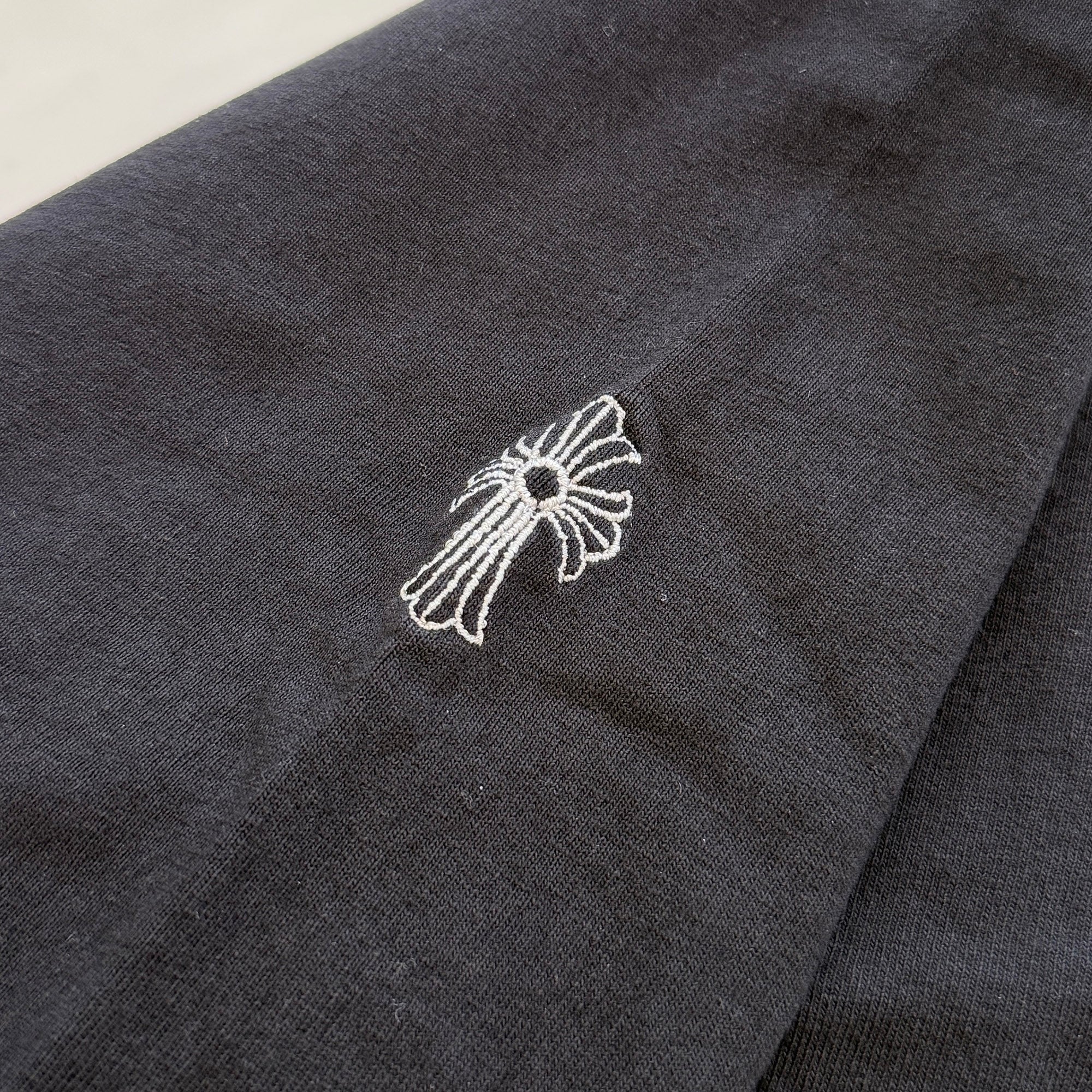 CHROME HEARTS Y NOT Vertical Logo Embroidery Long Sleeve Tee Size M クロムハーツ ワイノット ヴァーティカルロゴ刺繍 ロングスリーブTシャツ サイズM