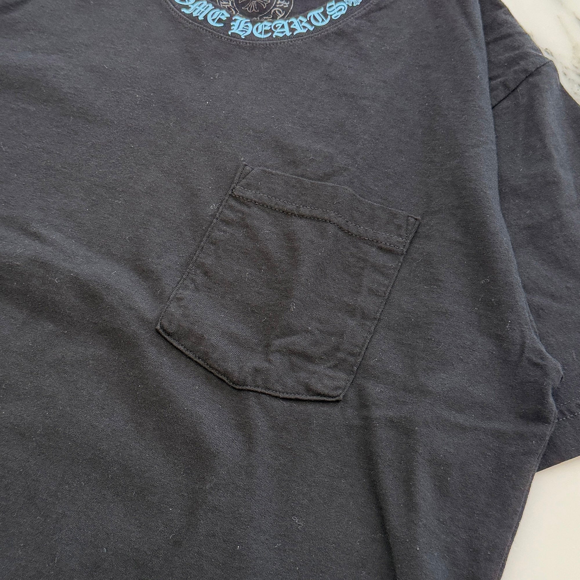 CHROME HEARTS Side Logo Neck Logo Print Tee Size L クロムハーツ サイドロゴ ネックロゴプリント Tシャツ サイズL