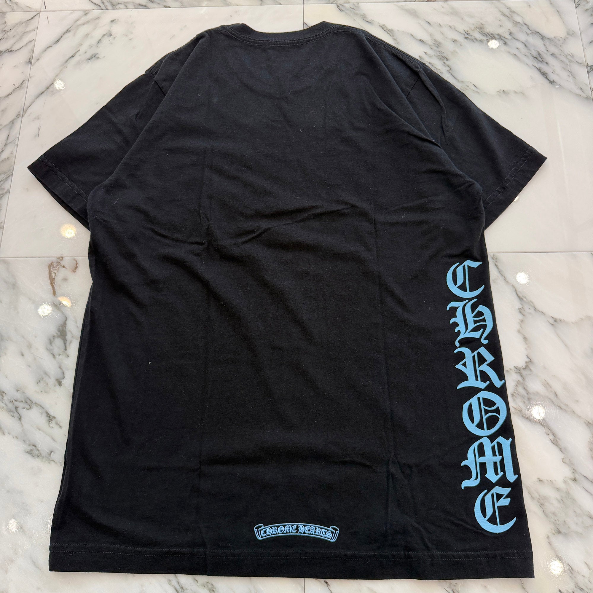 CHROME HEARTS Side Logo Neck Logo Print Tee Size L クロムハーツ サイドロゴ ネックロゴプリント Tシャツ サイズL