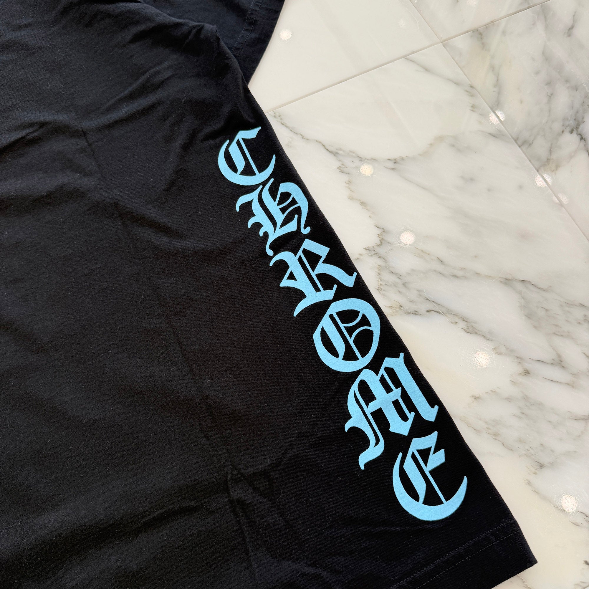 CHROME HEARTS Side Logo Neck Logo Print Tee Size L クロムハーツ サイドロゴ ネックロゴプリント Tシャツ サイズL