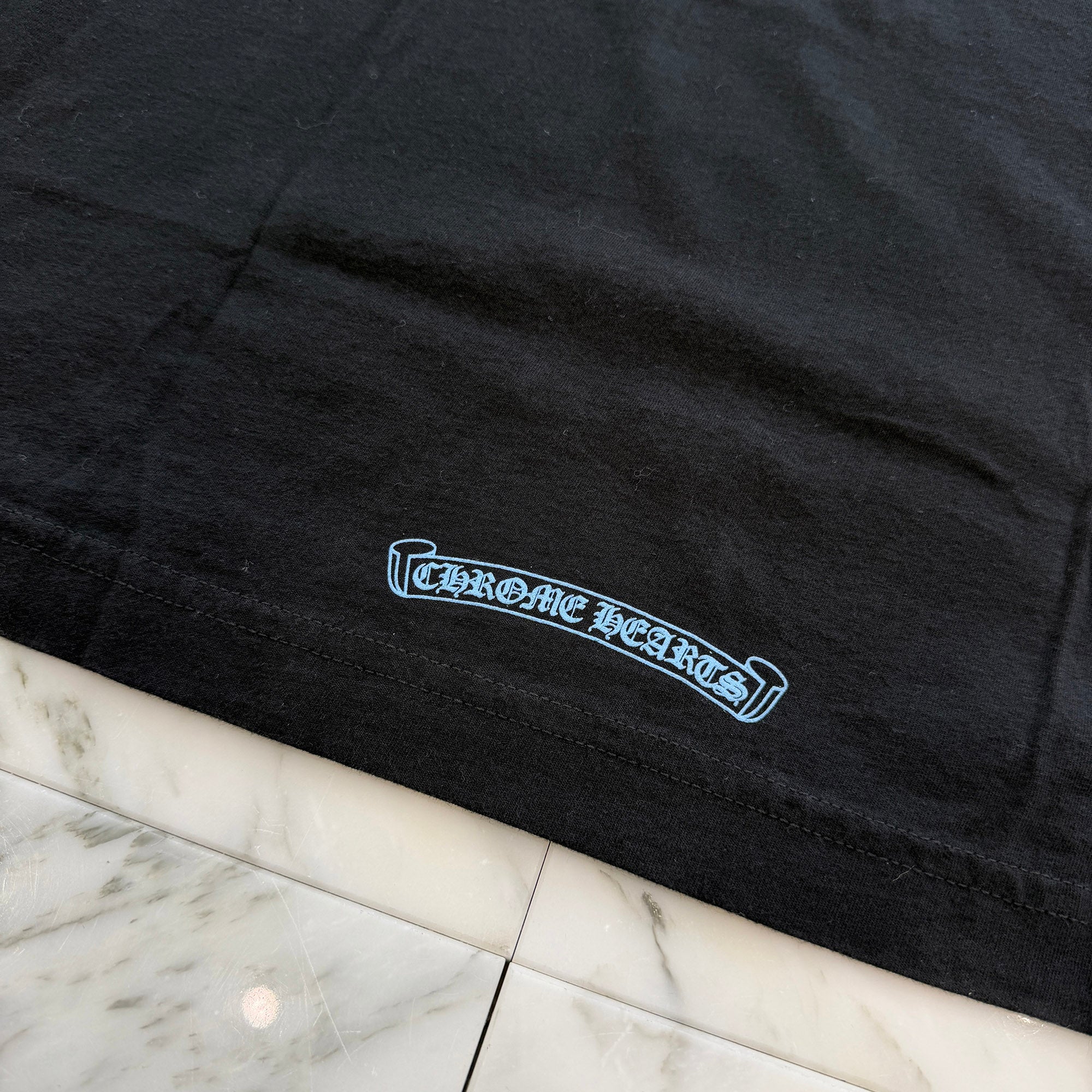 CHROME HEARTS Side Logo Neck Logo Print Tee Size L クロムハーツ サイドロゴ ネックロゴプリント Tシャツ サイズL