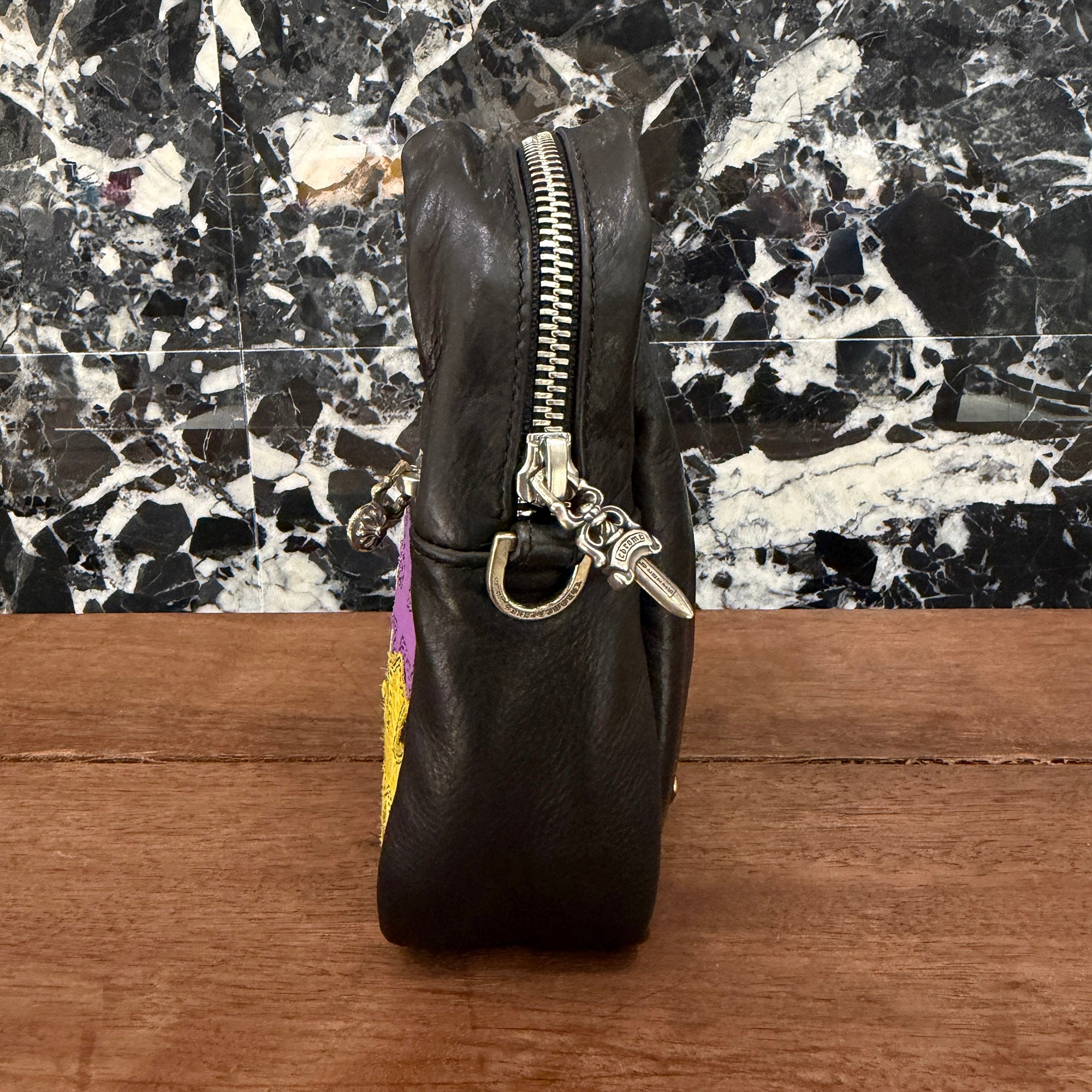 CHROME HEARTS TAKAMINI Multi Color Leather Cross Patch Leather