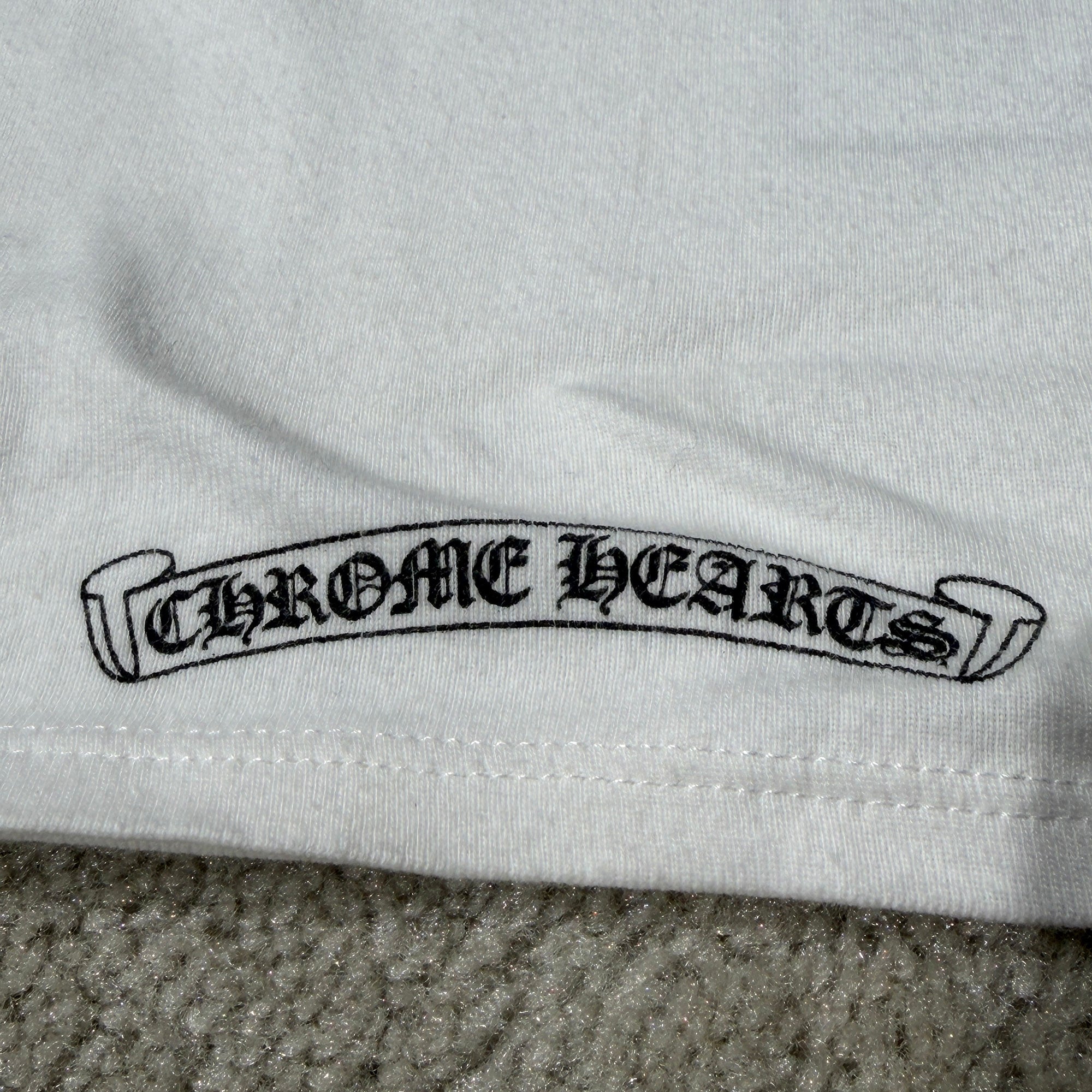 CHROME HEARTS Floral Cross Viny Heart Print Raglan Tee Size L クロムハーツ フローラルクロス ヴィニーハートプリント ラグランTシャツ サイズL