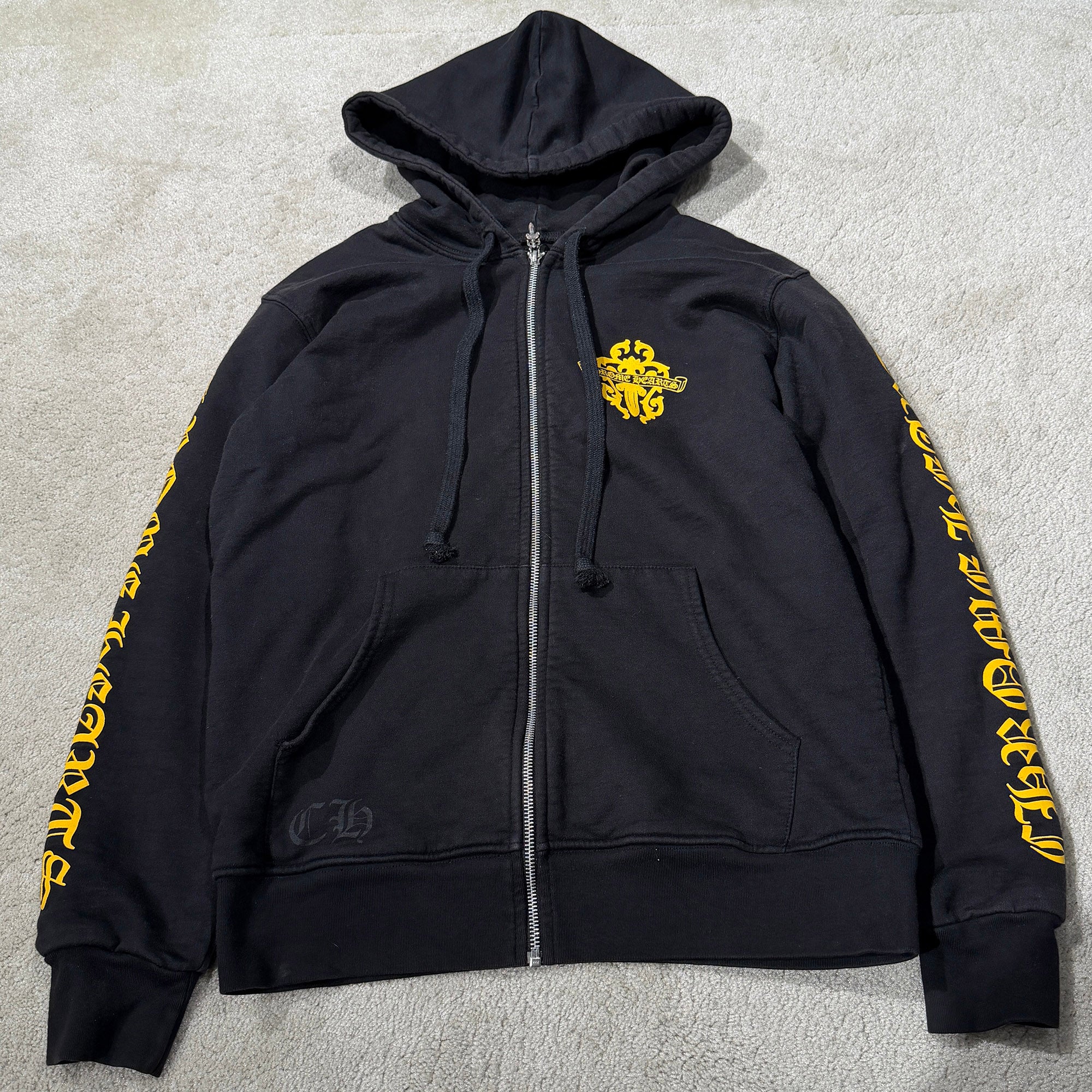CHROME HEARTS Vine Dagger Thermal Zip Up Hoodie Size M クロムハーツ ヴァインダガー サーマル ジップアップフーディ サイズM