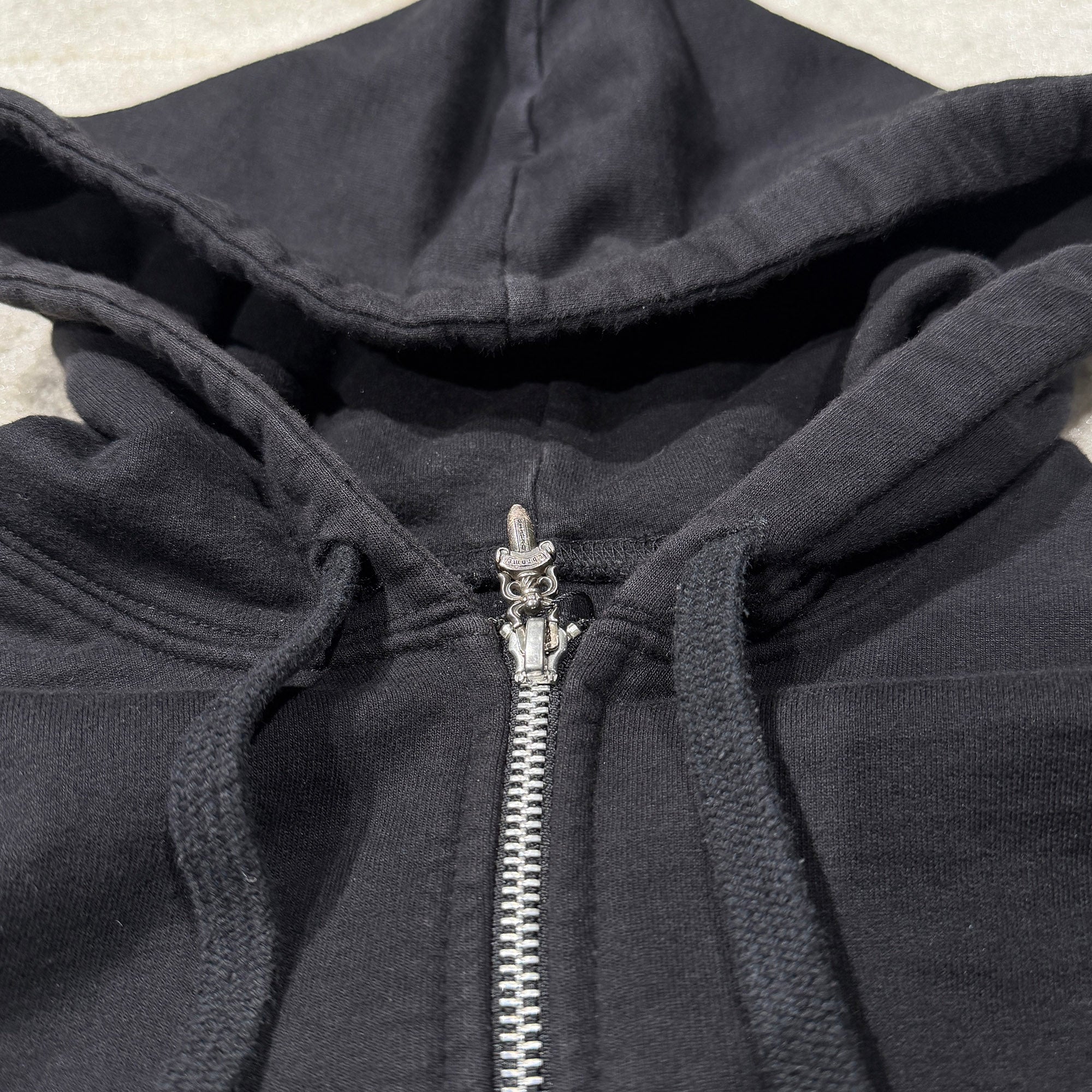 CHROME HEARTS Vine Dagger Thermal Zip Up Hoodie Size M クロムハーツ ヴァインダガー サーマル ジップアップフーディ サイズM