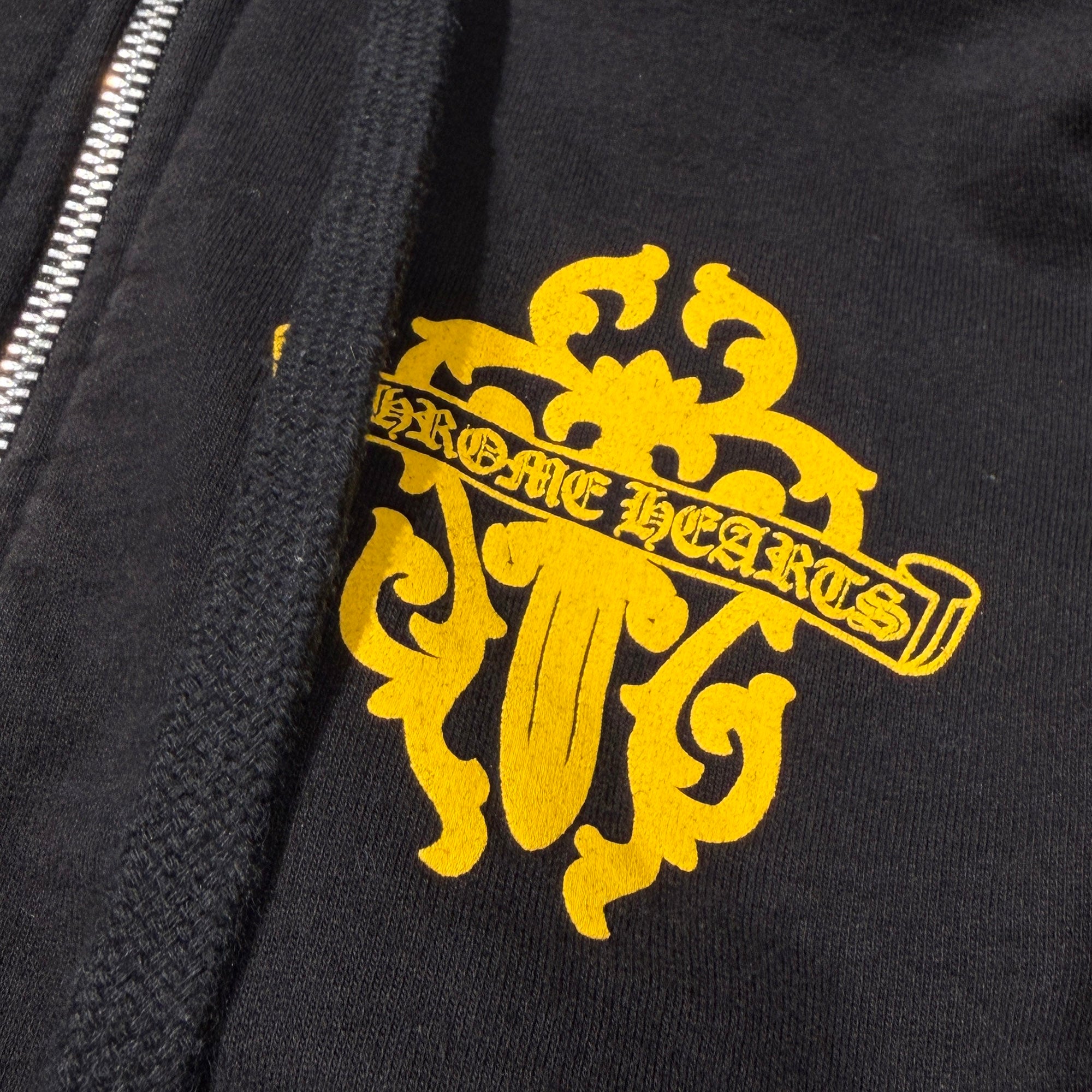 CHROME HEARTS Vine Dagger Thermal Zip Up Hoodie Size M クロムハーツ ヴァインダガー サーマル ジップアップフーディ サイズM