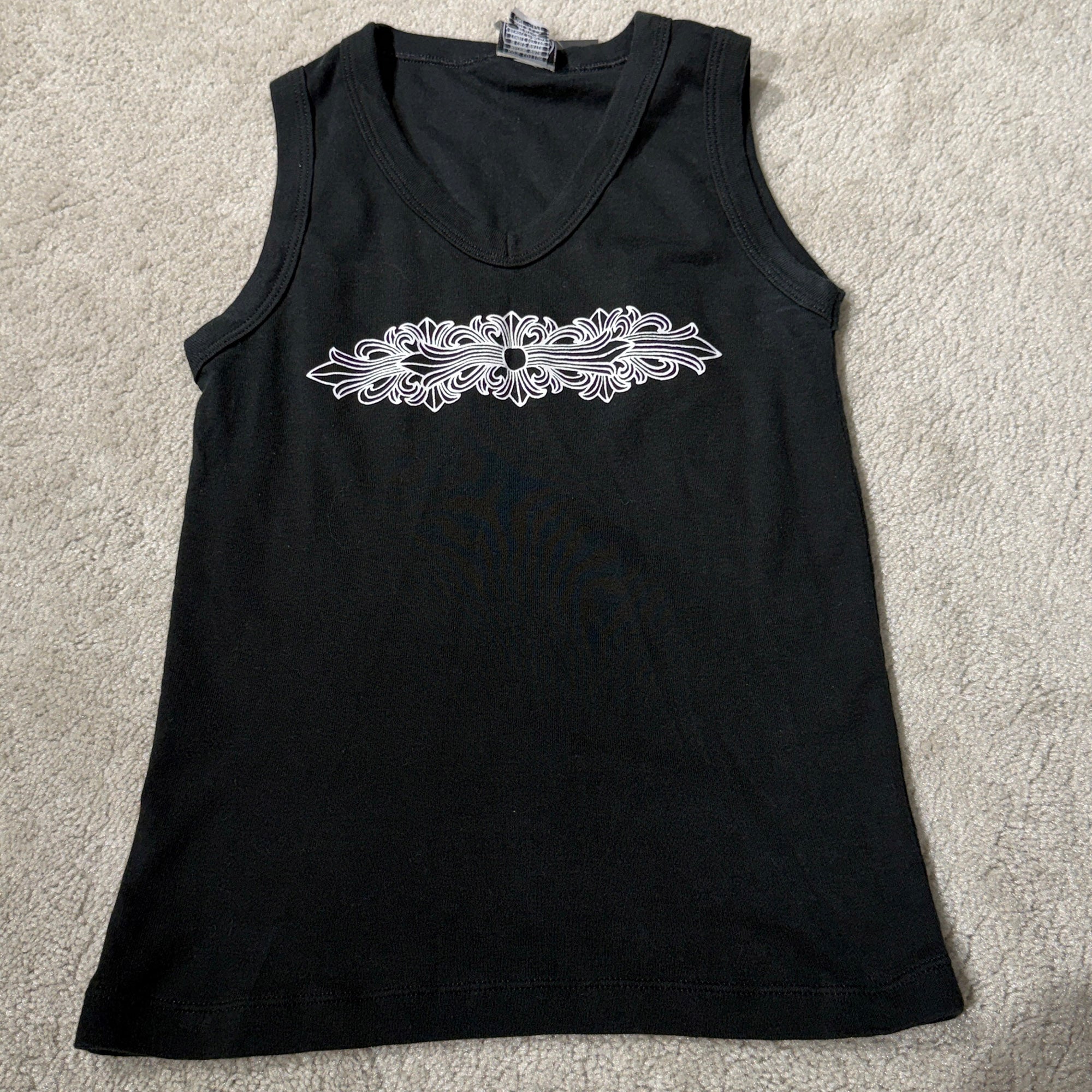 CHROME HEARTS Floral Cross Print Tank Top Size ONE SIZE クロムハーツ フローラルクロス プリント タンクトップ サイズONE SIZE