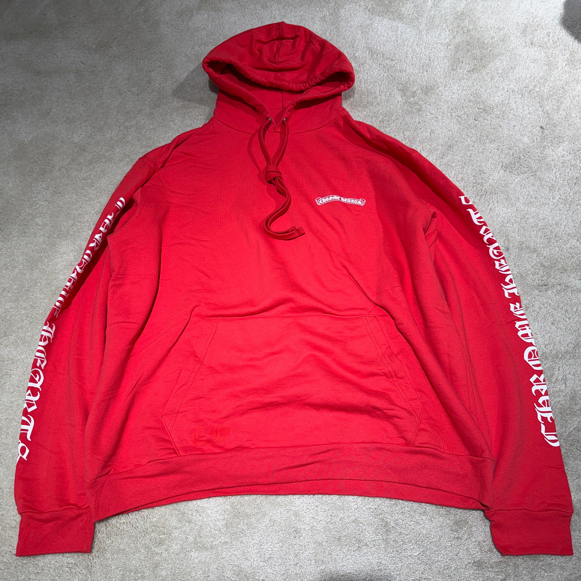 CHROME HEARTS 2025SS Back Scroll Label Logo Pullover Hoodie Size XL クロムハーツ バックスクロールラベルロゴ プルオーバーフーディー サイズXL