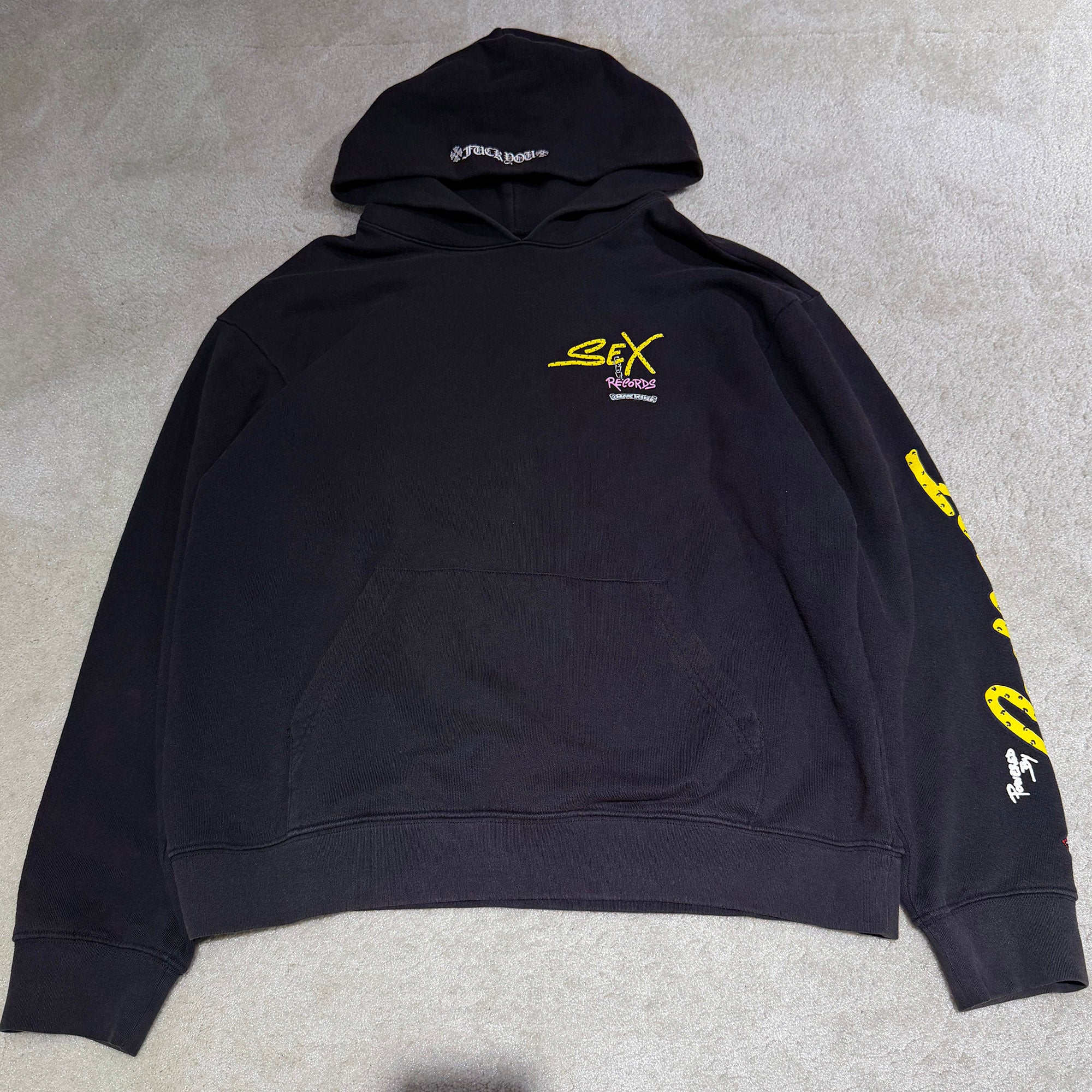 CHROME HEARTS×MATTY BOY Sex Records PPO Concept Pullover Hoodie Size XL クロムハーツ×マッティボーイ セックスレコードPPOコンセプト プルオーバー フーディー サイズXL