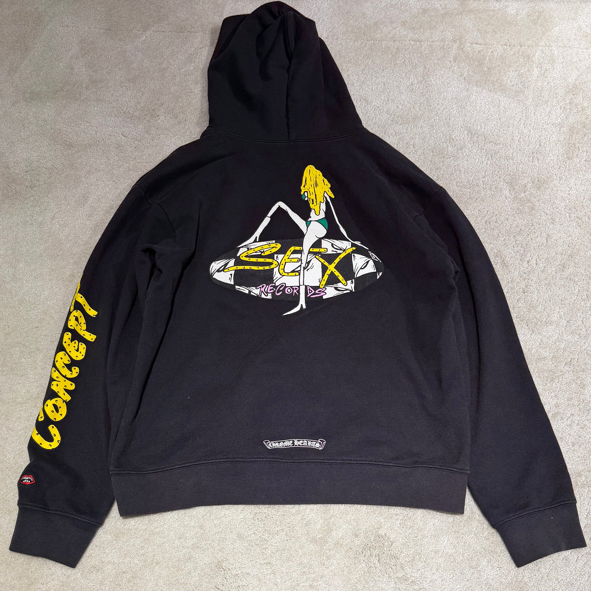 CHROME HEARTS×MATTY BOY Sex Records PPO Concept Pullover Hoodie Size XL クロムハーツ×マッティボーイ セックスレコードPPOコンセプト プルオーバー フーディー サイズXL