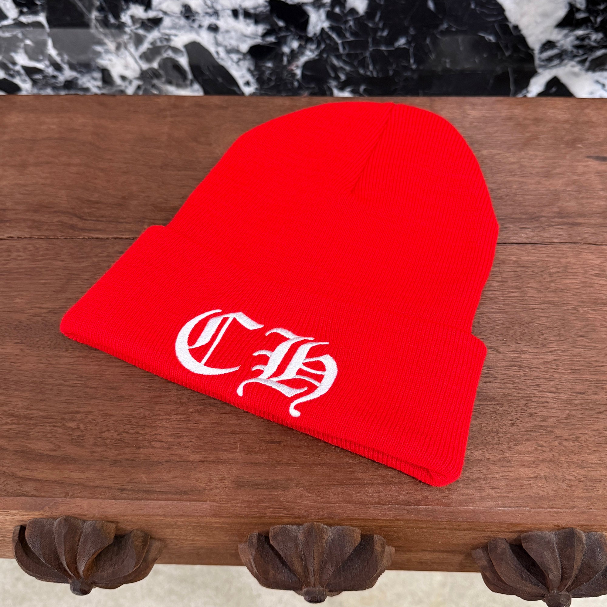 CHROME HEARTS CH Logo Embroidery Beanie Size ONE SIZE (22cm) クロムハーツ CHロゴ刺繍ビーニー サイズONE SIZE (22cm)