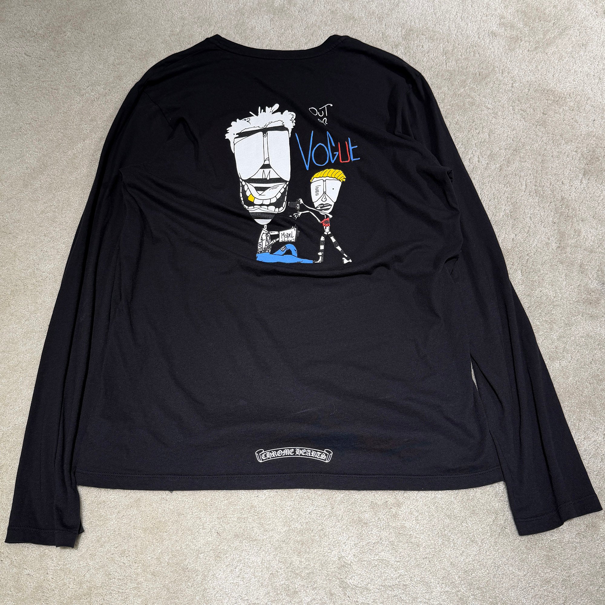CHROME HEARTS × MATTY BOY OUT OF VOGUE Long Sleeve Tee Size L クロムハーツ × マッティボーイ アウト オブ ヴォーグ ロングスリーブTシャツ サイズL