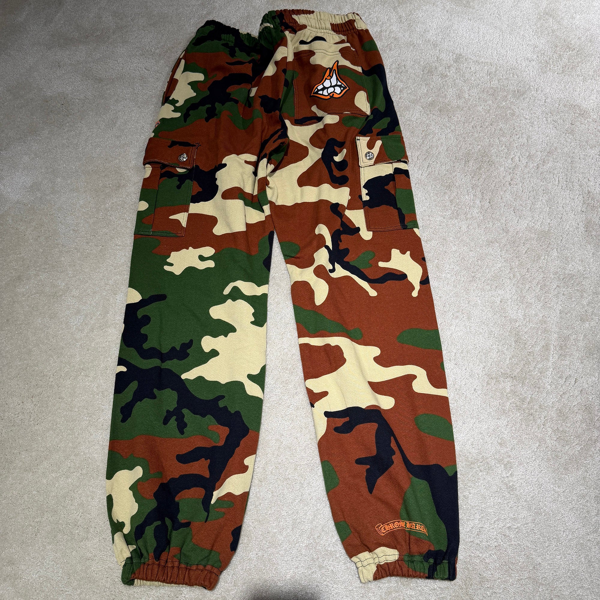 CHROME HEARTS×MATTY BOY 2022SS PPO Caution Sweat Cargo Pants Size L クロムハーツ×マッティボーイ コーション スウェットカーゴパンツ サイズL