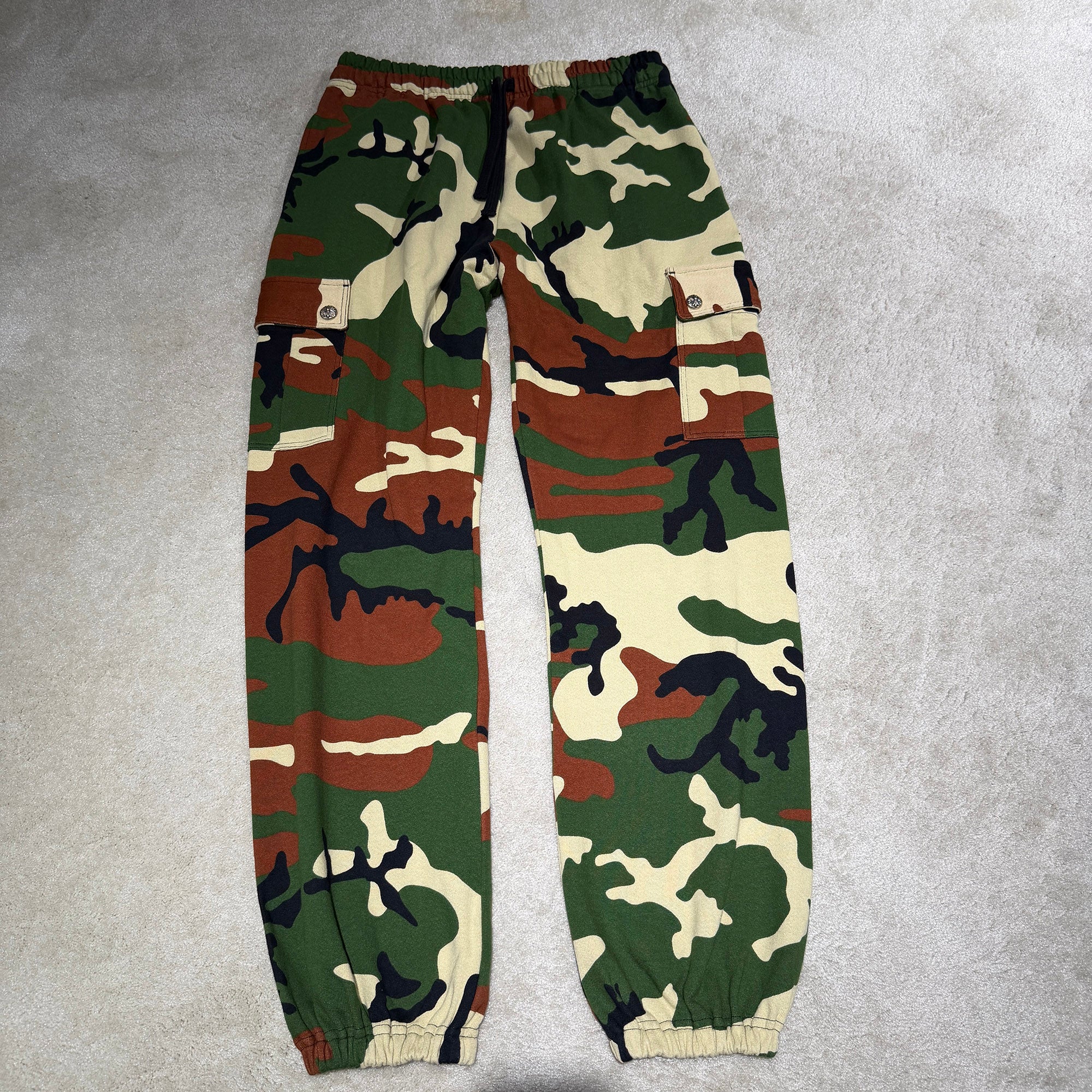 CHROME HEARTS×MATTY BOY 2022SS PPO Caution Sweat Cargo Pants Size L クロムハーツ×マッティボーイ コーション スウェットカーゴパンツ サイズL