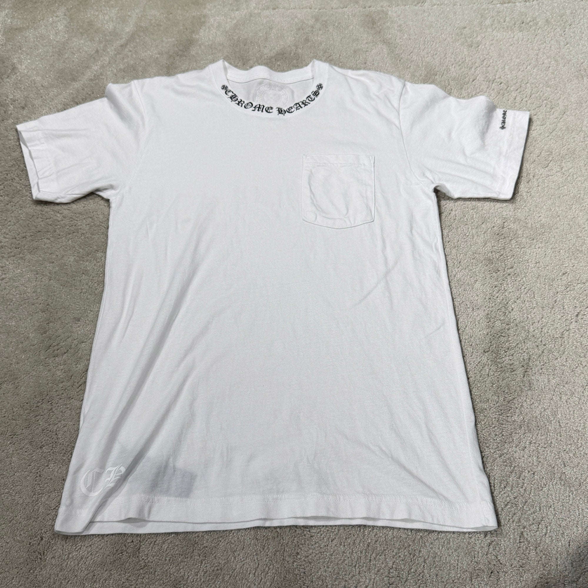 CHROME HEARTS Neck Logo Tee Size M クロムハーツ ネックロゴ Tシャツ サイズM