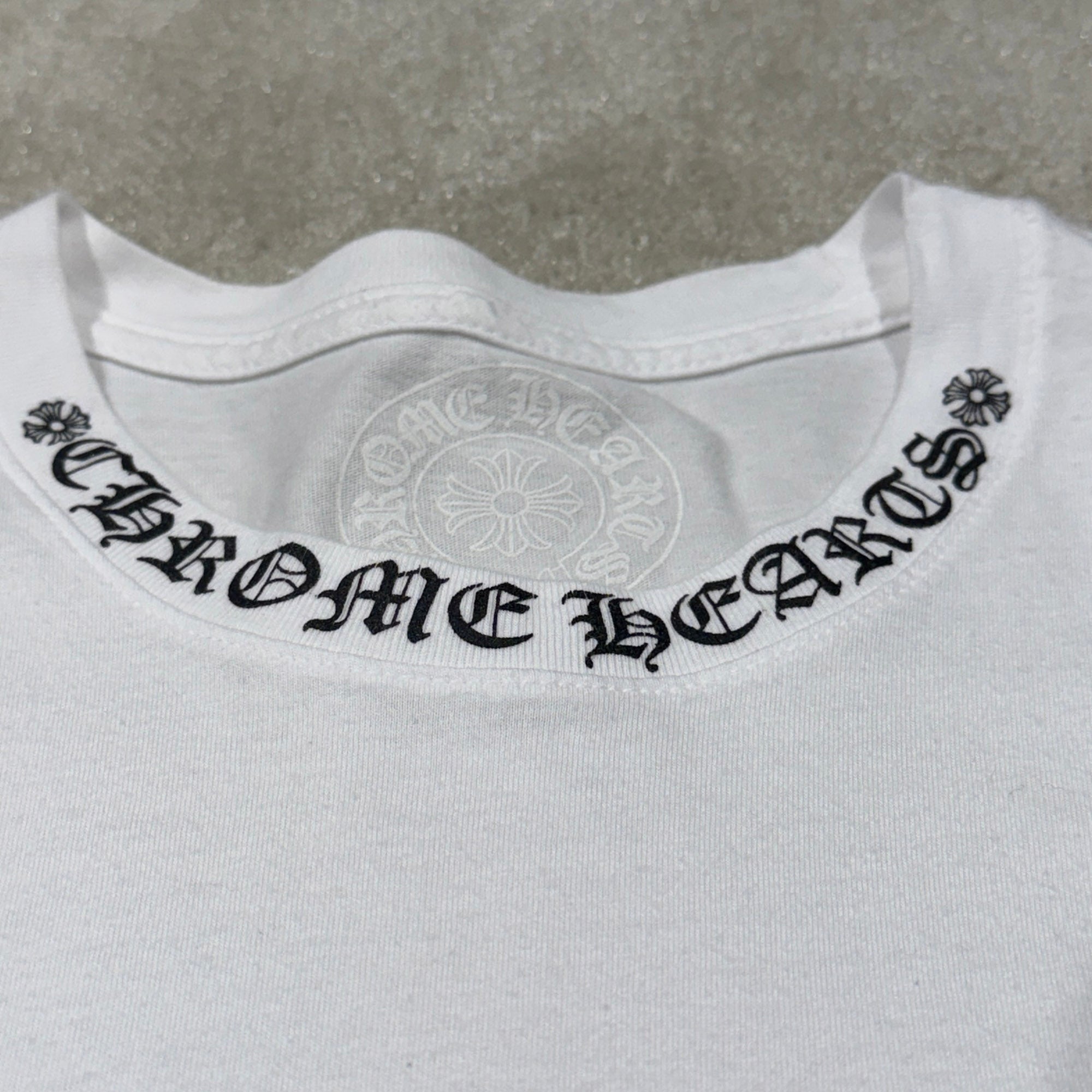 CHROME HEARTS Neck Logo Tee Size M クロムハーツ ネックロゴ Tシャツ サイズM