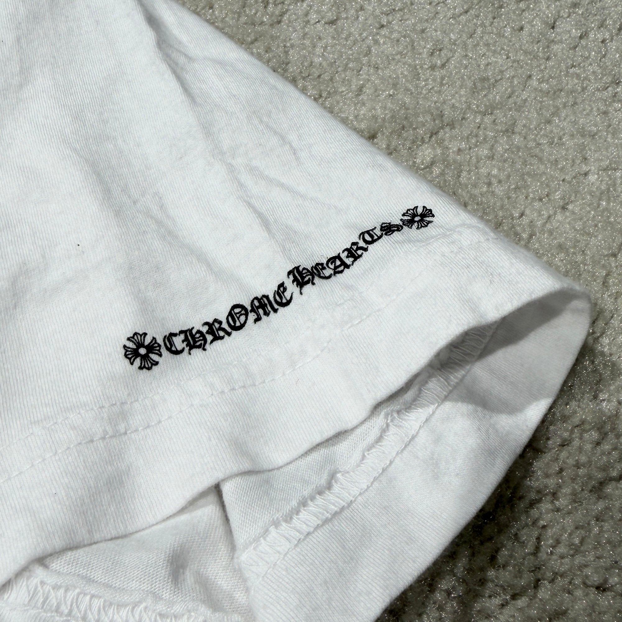 CHROME HEARTS Neck Logo Tee Size M クロムハーツ ネックロゴ Tシャツ サイズM