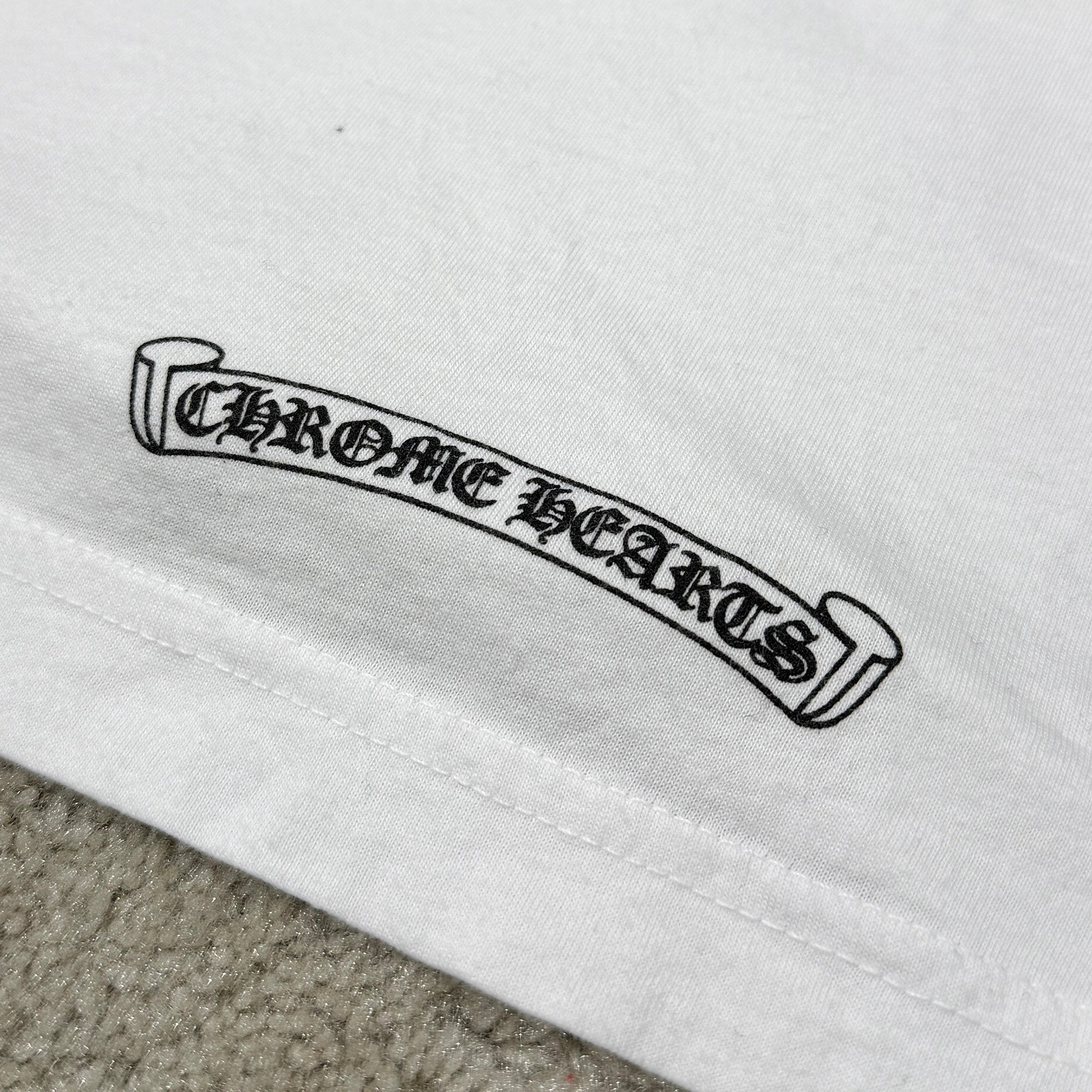 CHROME HEARTS Neck Logo Tee Size M クロムハーツ ネックロゴ Tシャツ サイズM