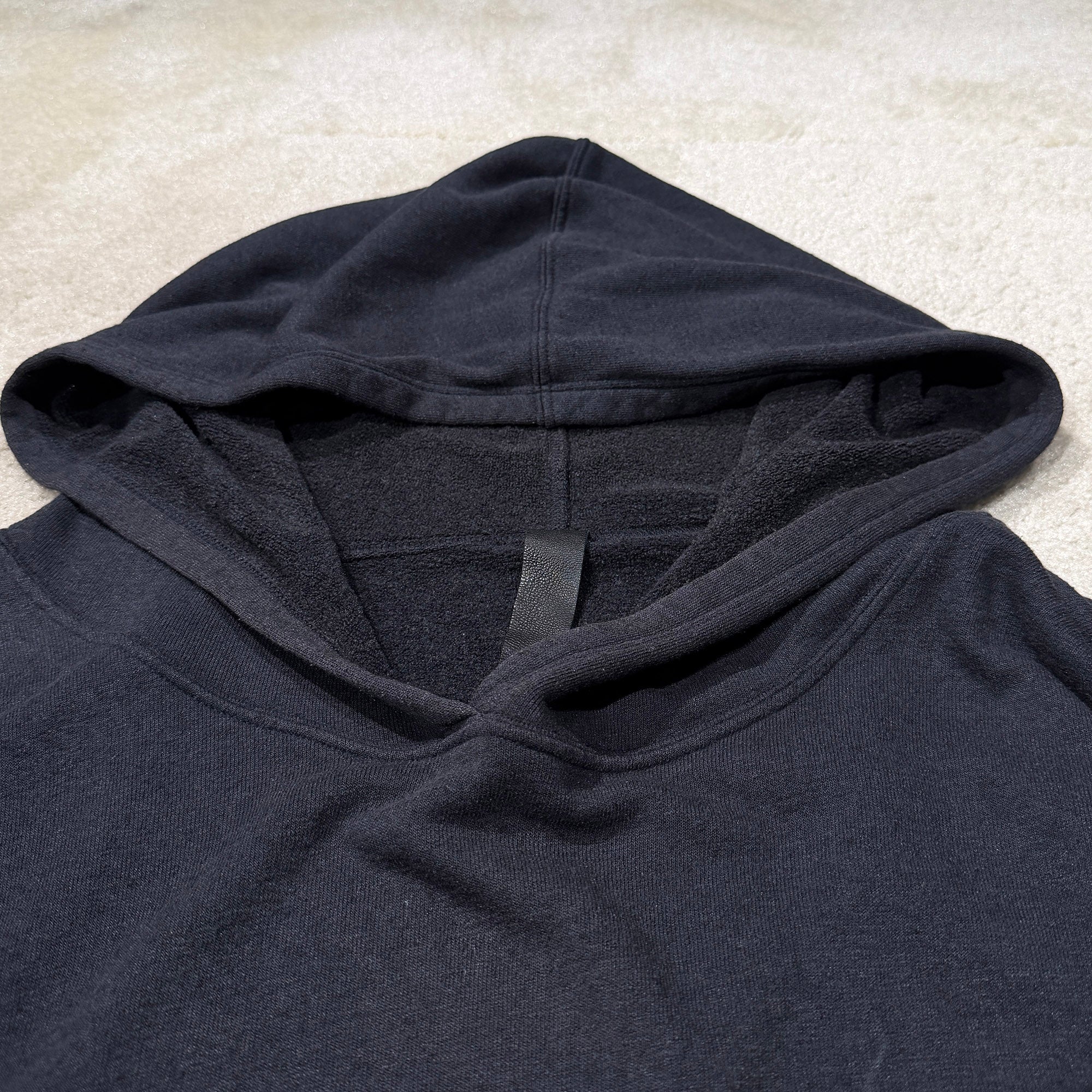 CHROME HEARTS Y NOT Cemetery Cross Leather Patch Pullover Hoodie Size XL クロムハーツ ワイノット セメタリークロスレザーパッチ プルオーバー フーディー サイズXL