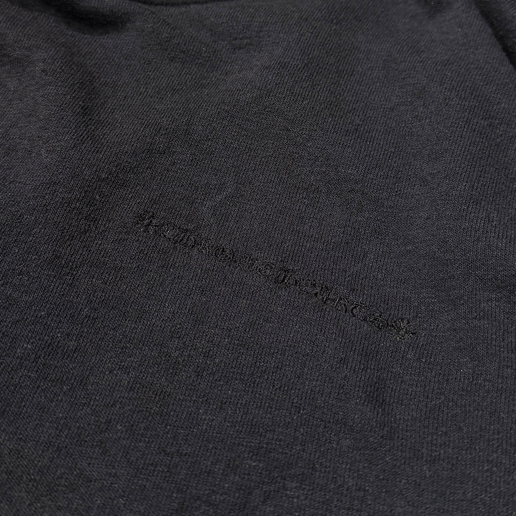CHROME HEARTS Y NOT Cemetery Cross Leather Patch Pullover Hoodie Size XL クロムハーツ ワイノット セメタリークロスレザーパッチ プルオーバー フーディー サイズXL