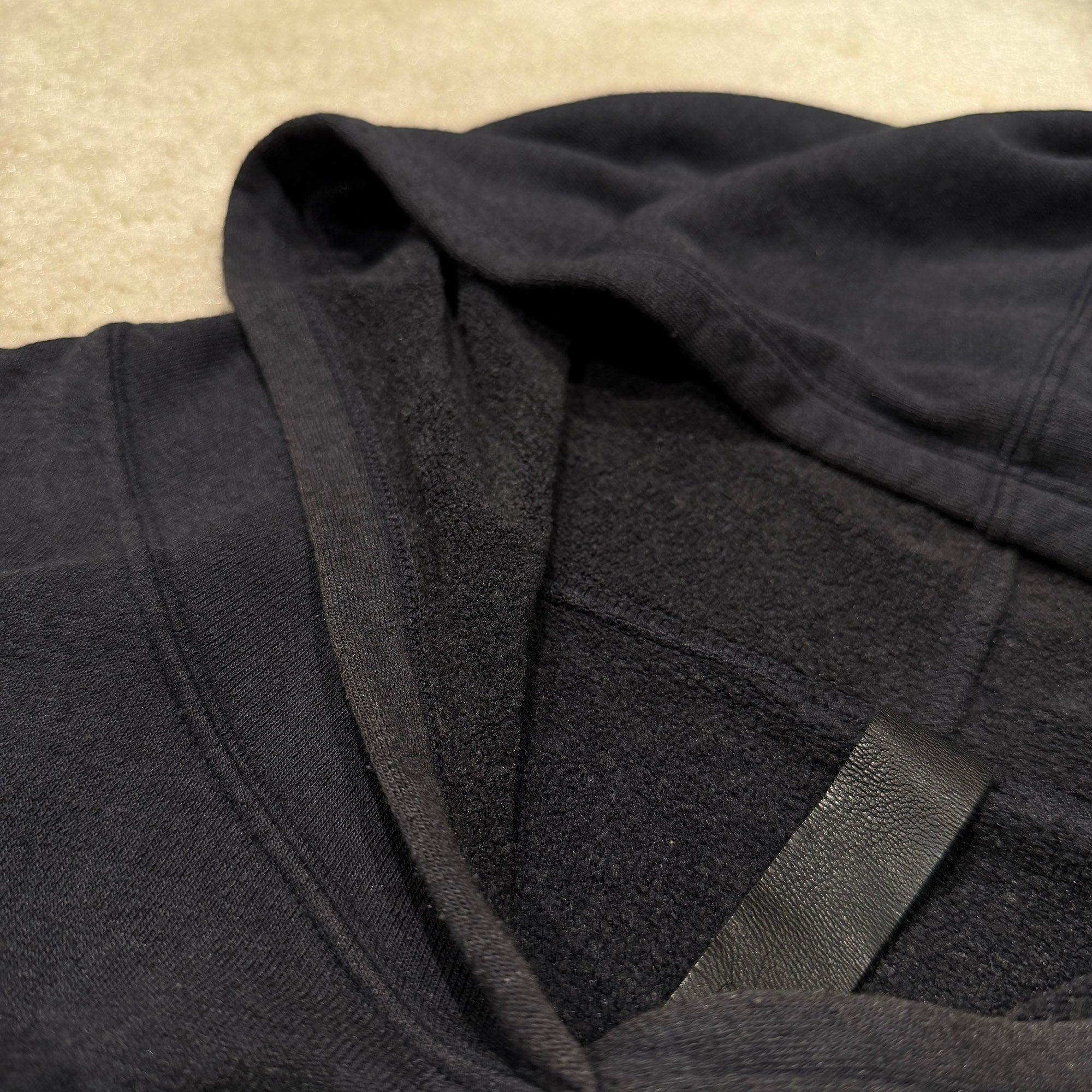 CHROME HEARTS Y NOT Cemetery Cross Leather Patch Pullover Hoodie Size XL クロムハーツ ワイノット セメタリークロスレザーパッチ プルオーバー フーディー サイズXL