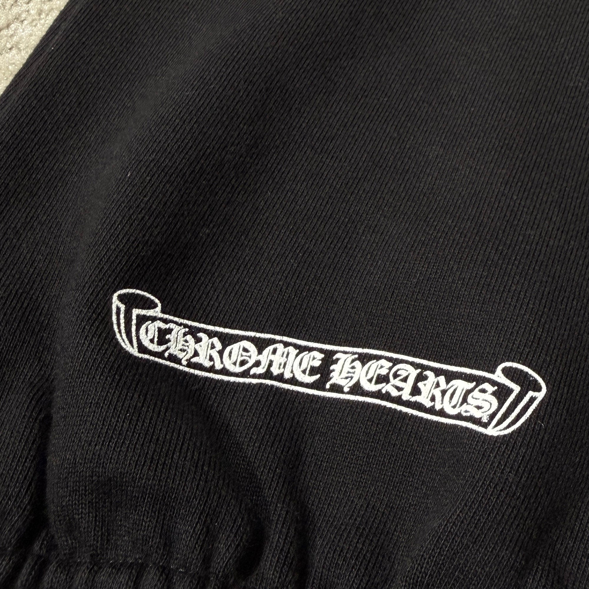CHROME HEARTS Gradient Circle Logo Floral Cross Sweat Long Pants Size S クロムハーツ グラディエント サークルロゴ 裾フローラルクロス スウェットロングパンツ サイズS
