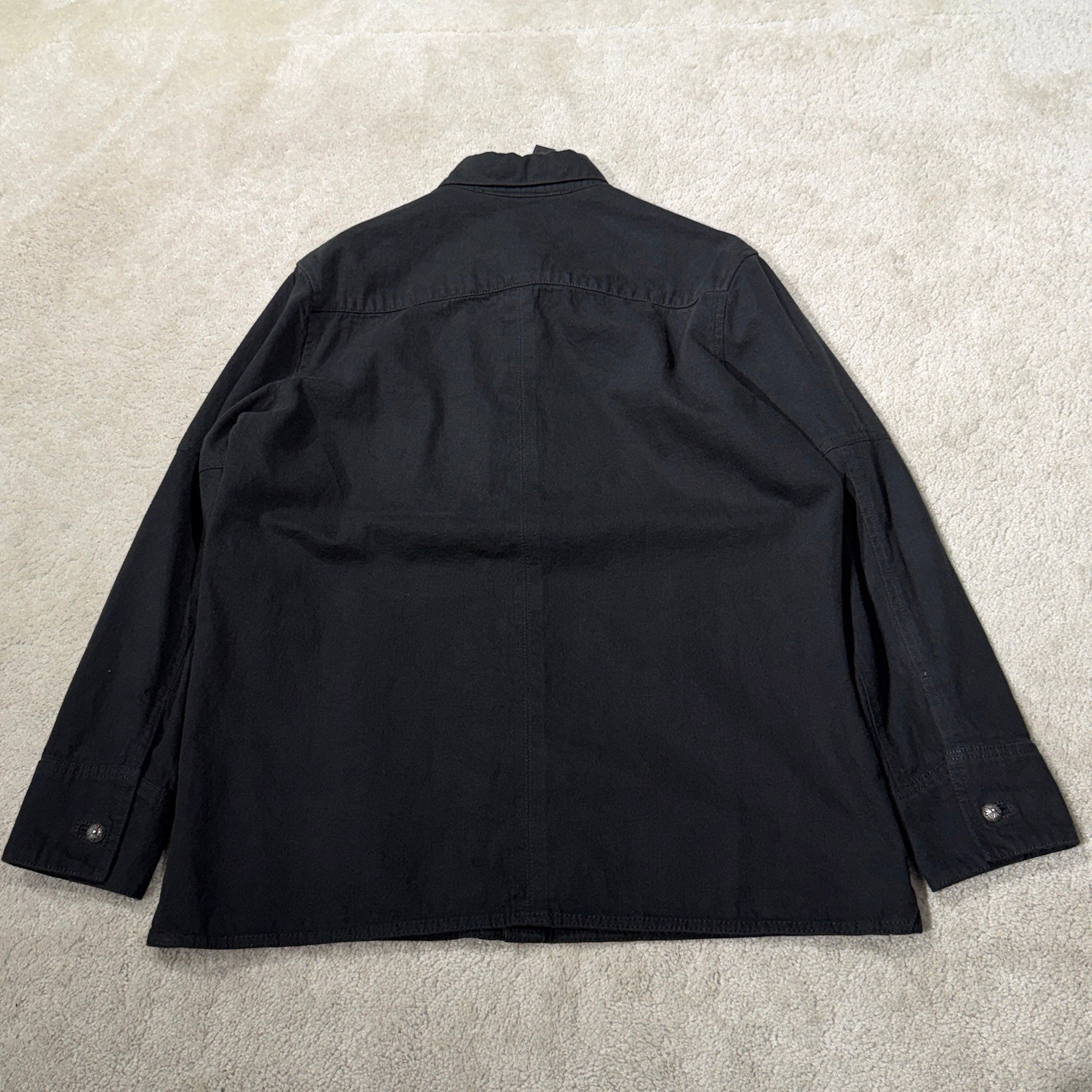 CHROME HEARTS Y NOT LAST BITE COVER ALL DENIM SHIRT Size L クロムハーツ ワイノット ラストバイト カバーオール デニムシャツ サイズL