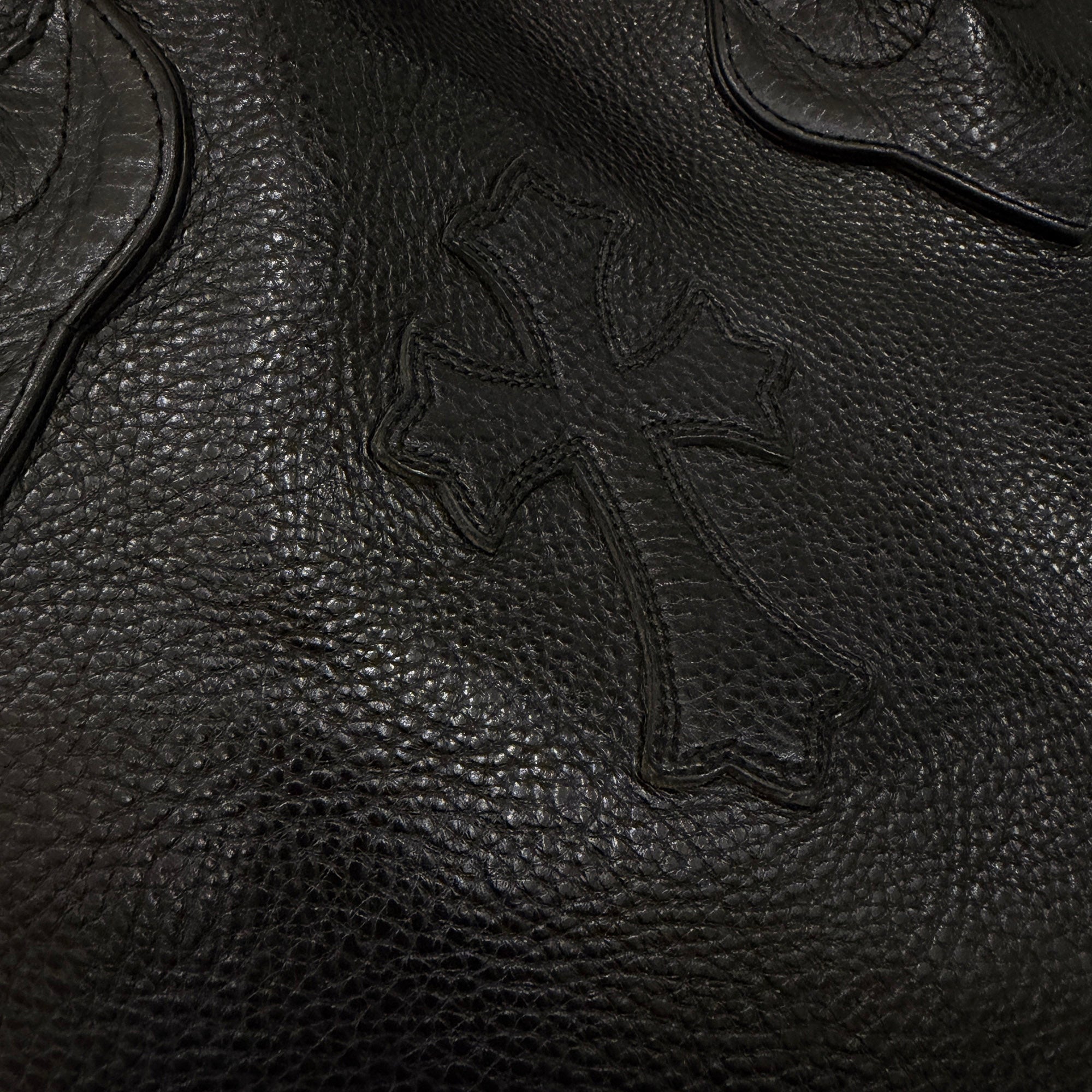 CHROME HEARTS 1 Cross Leather Patch FS Leather Tote Bag クロムハーツ 1クロス レザーパッチ FS レザートートバッグ